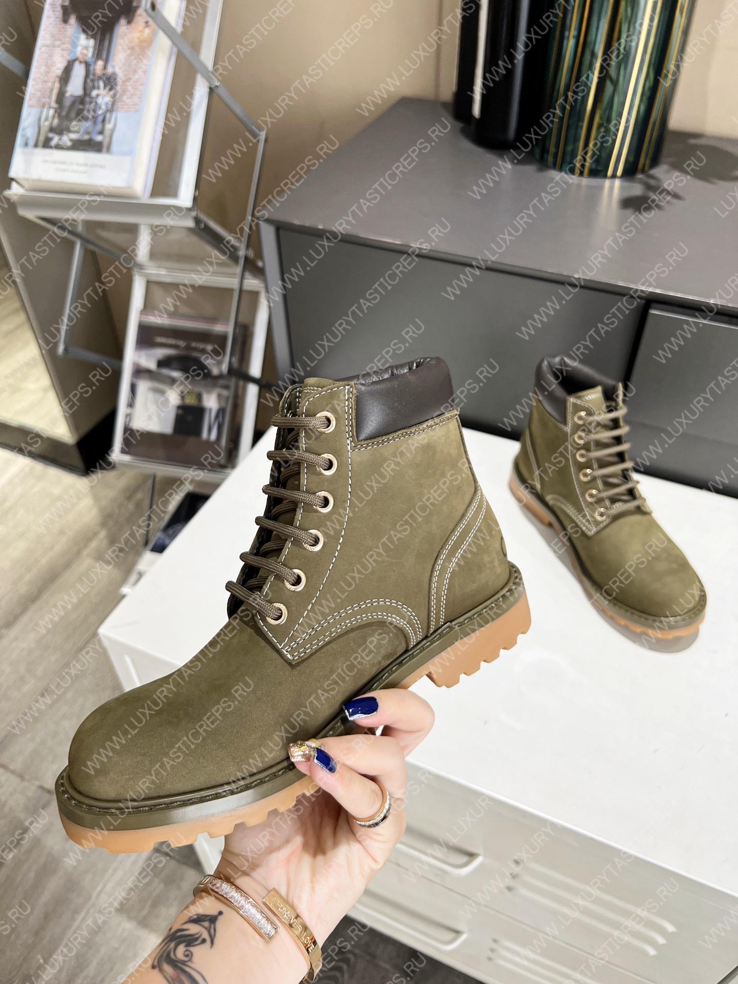 Ce**e kurt lace-up boot khaki green 343142198c