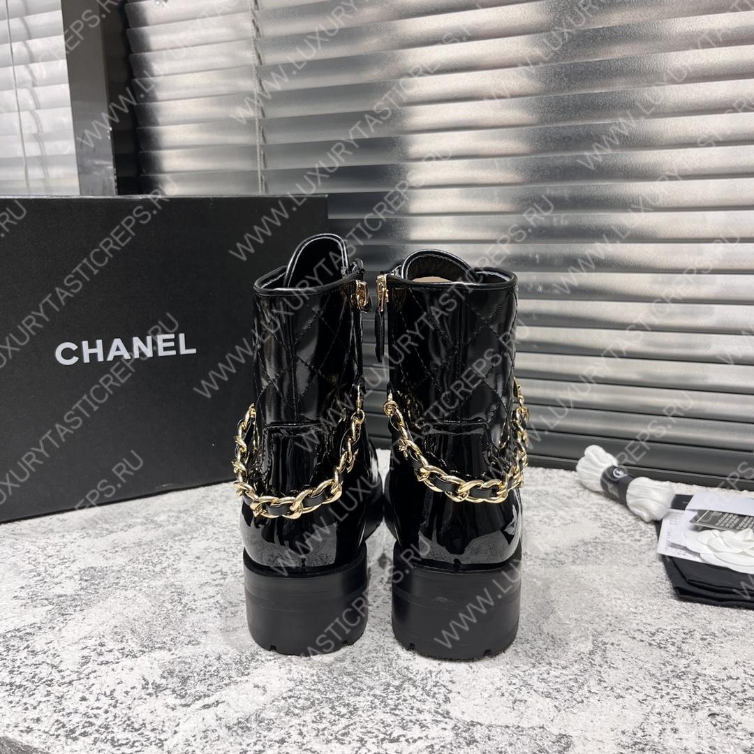 Ch*el short biker boots black 1082715