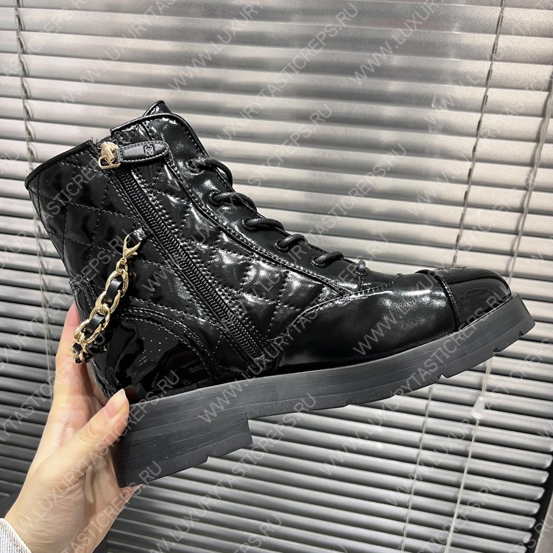 Ch*el short biker boots black 1082715