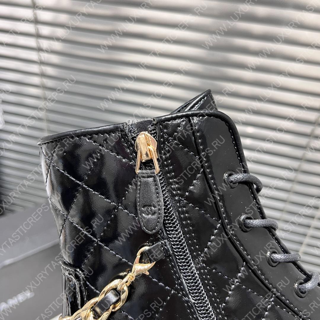 Ch*el short biker boots black 1082715