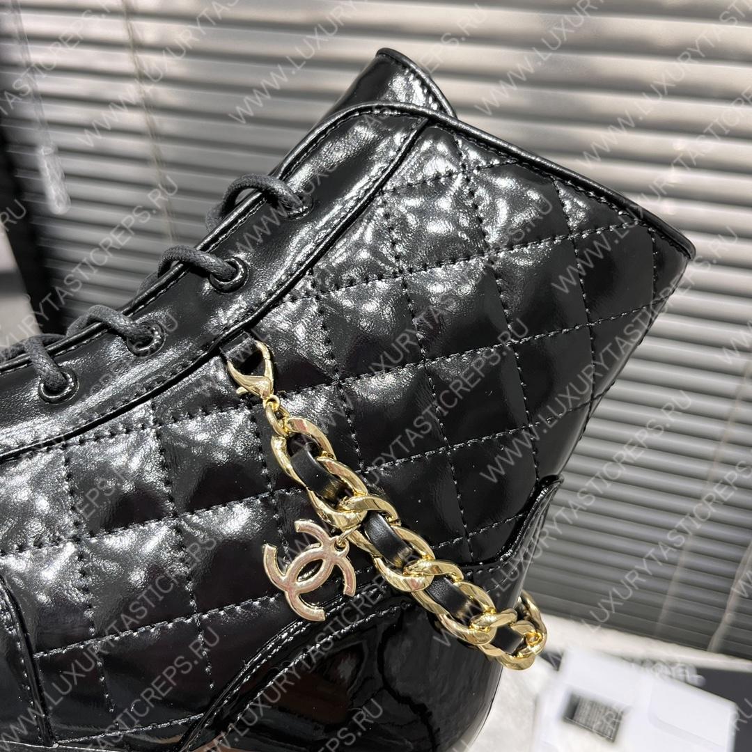 Ch*el short biker boots black 1082715