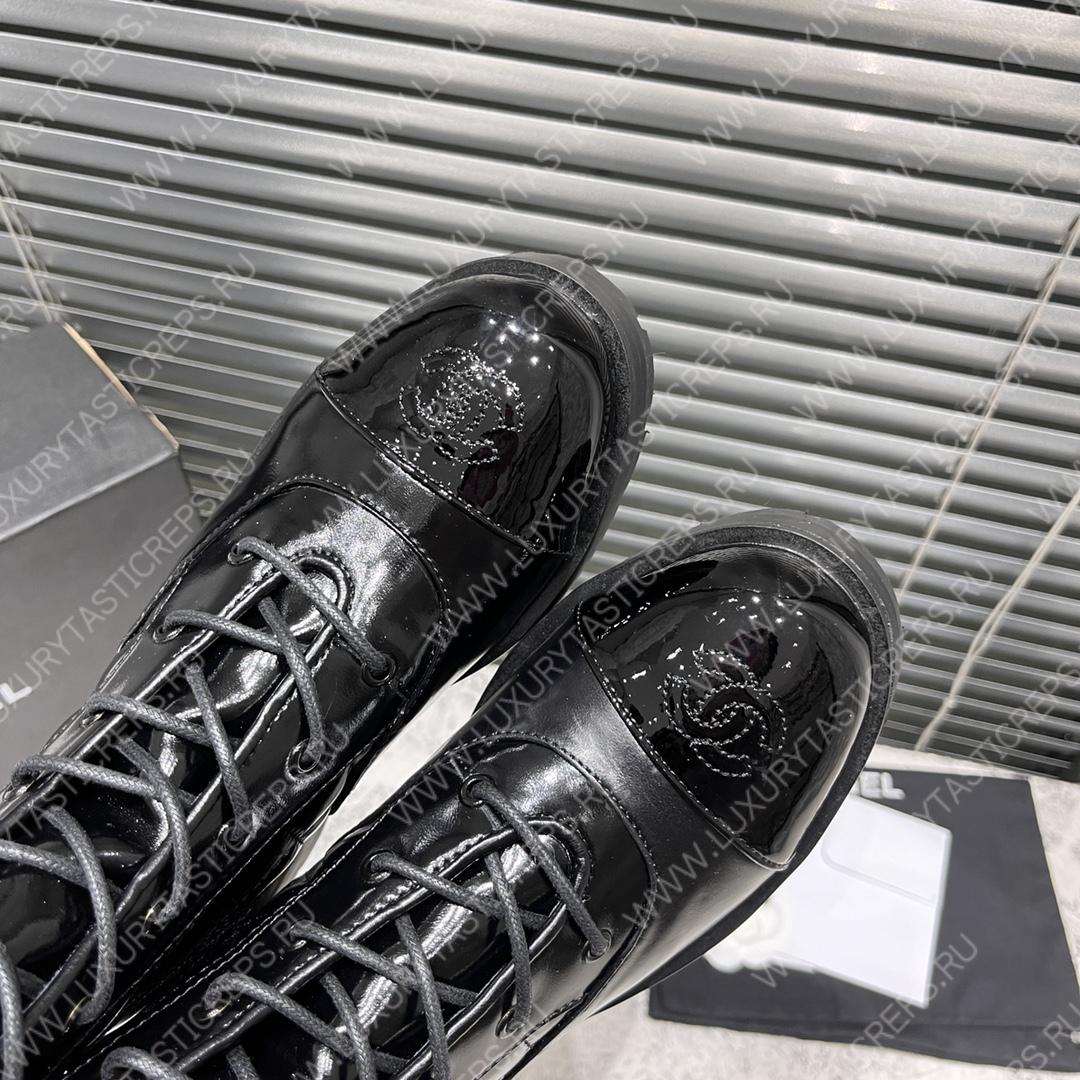 Ch*el short biker boots black 1082715