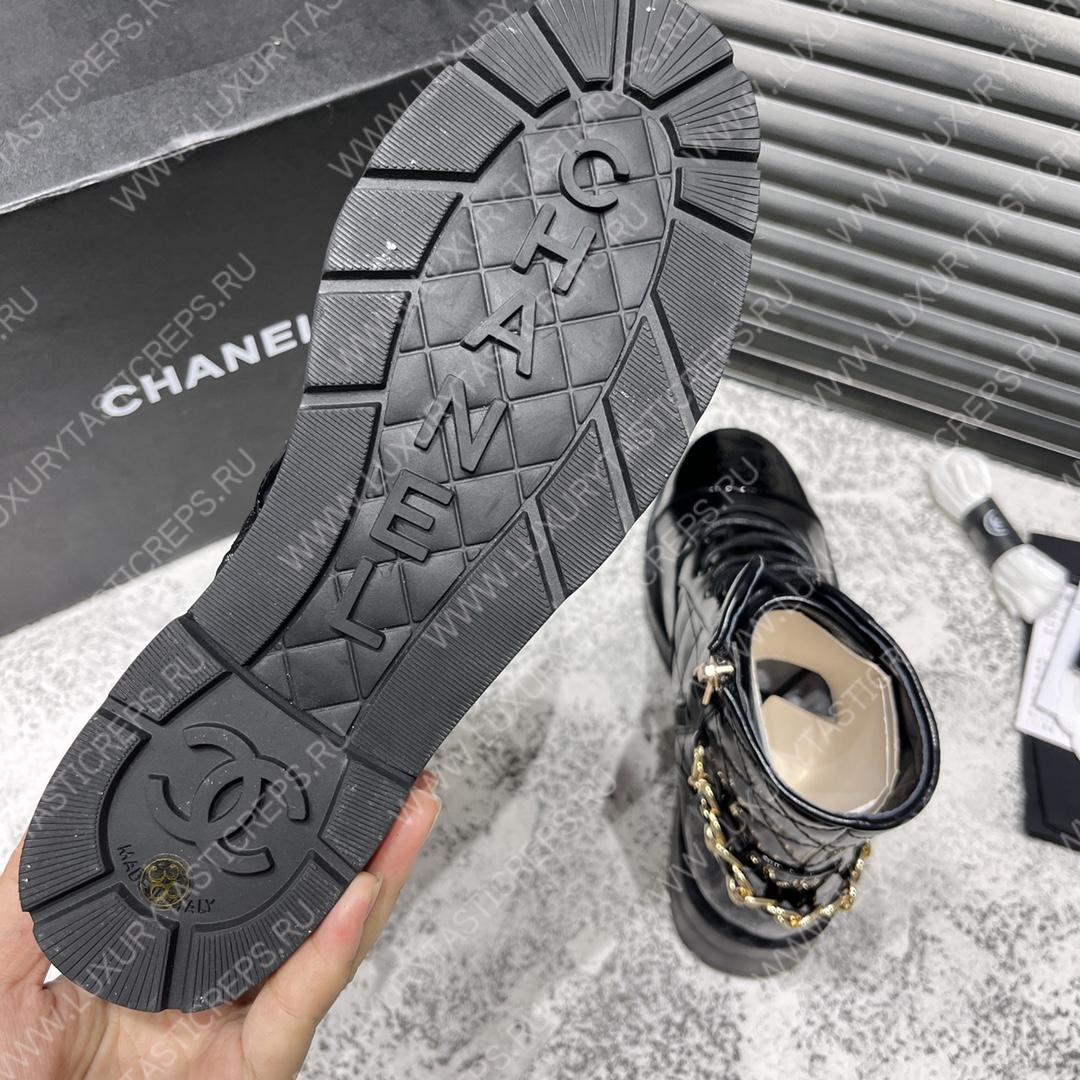 Ch*el short biker boots black 1082715