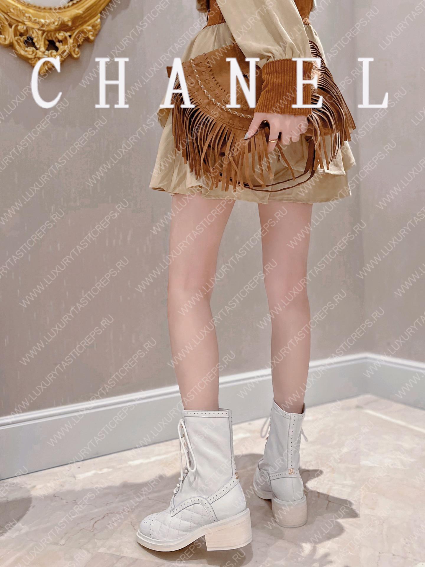 Ch*el lace-ups white g39394