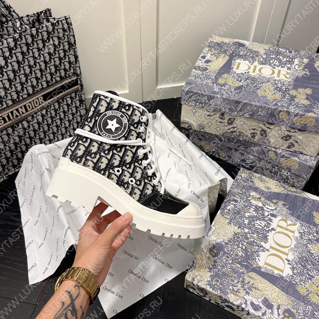 D*or d-rise ankle boot beige & black kci767tfc