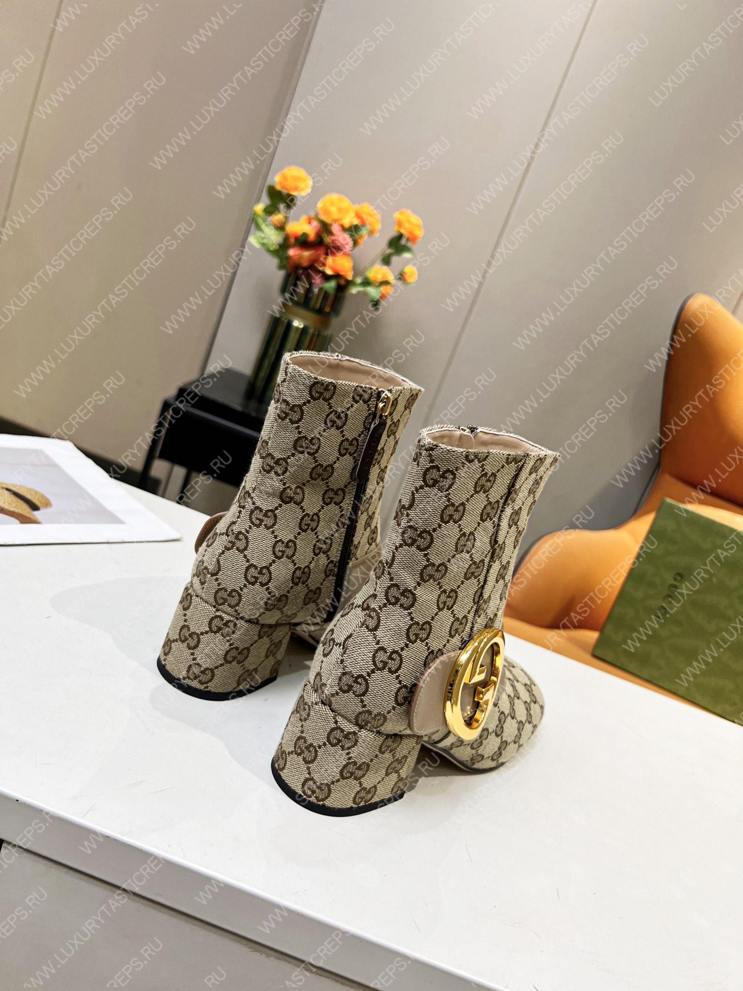 G*u*i women blondie ankle boot beige 700016