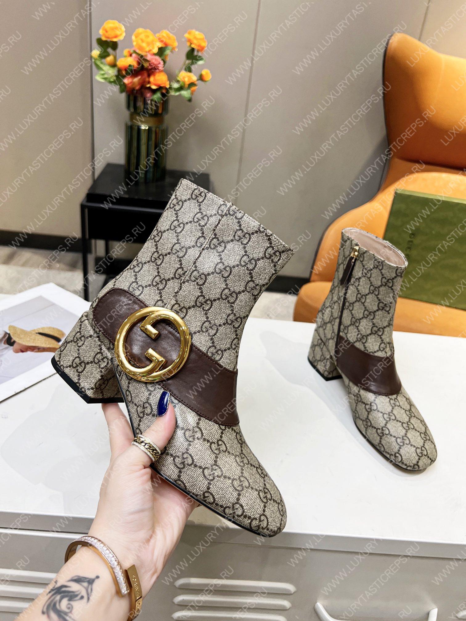 G*u*i women blondie ankle boot beige 700016