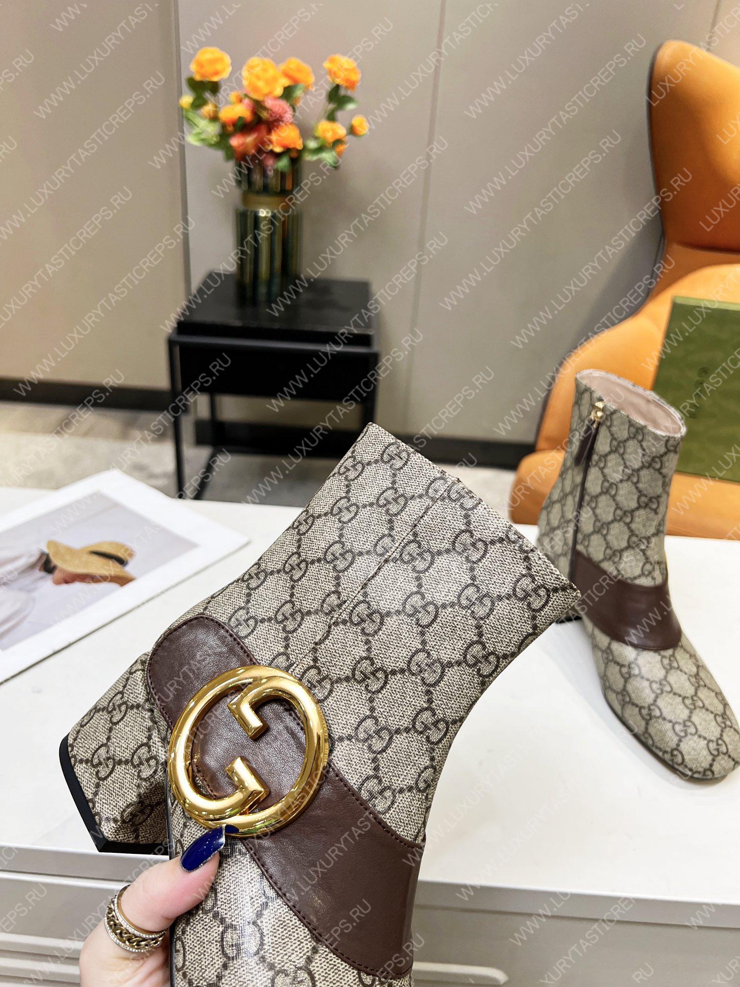 G*u*i women blondie ankle boot beige 700016