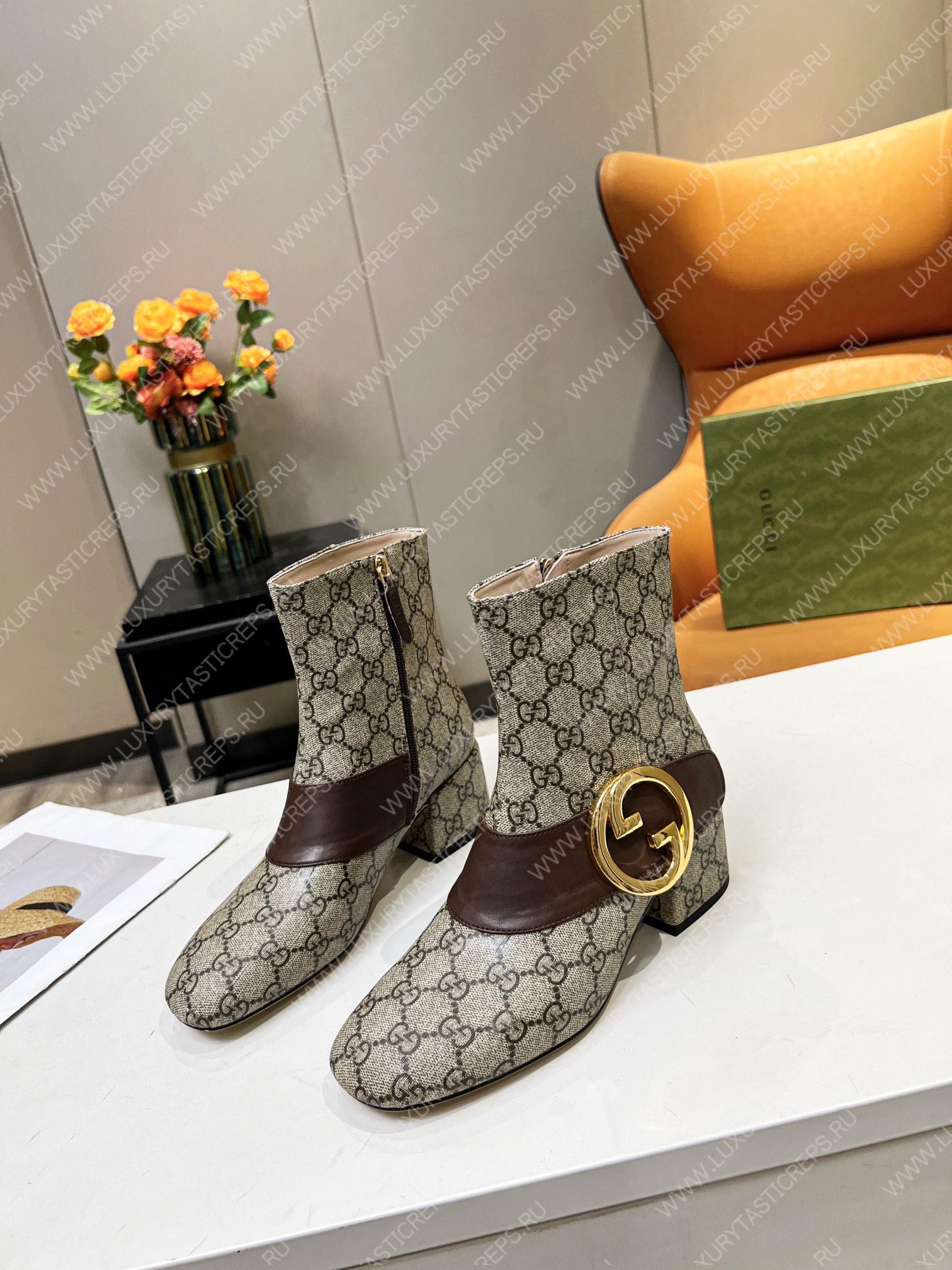 G*u*i women blondie ankle boot beige 700016