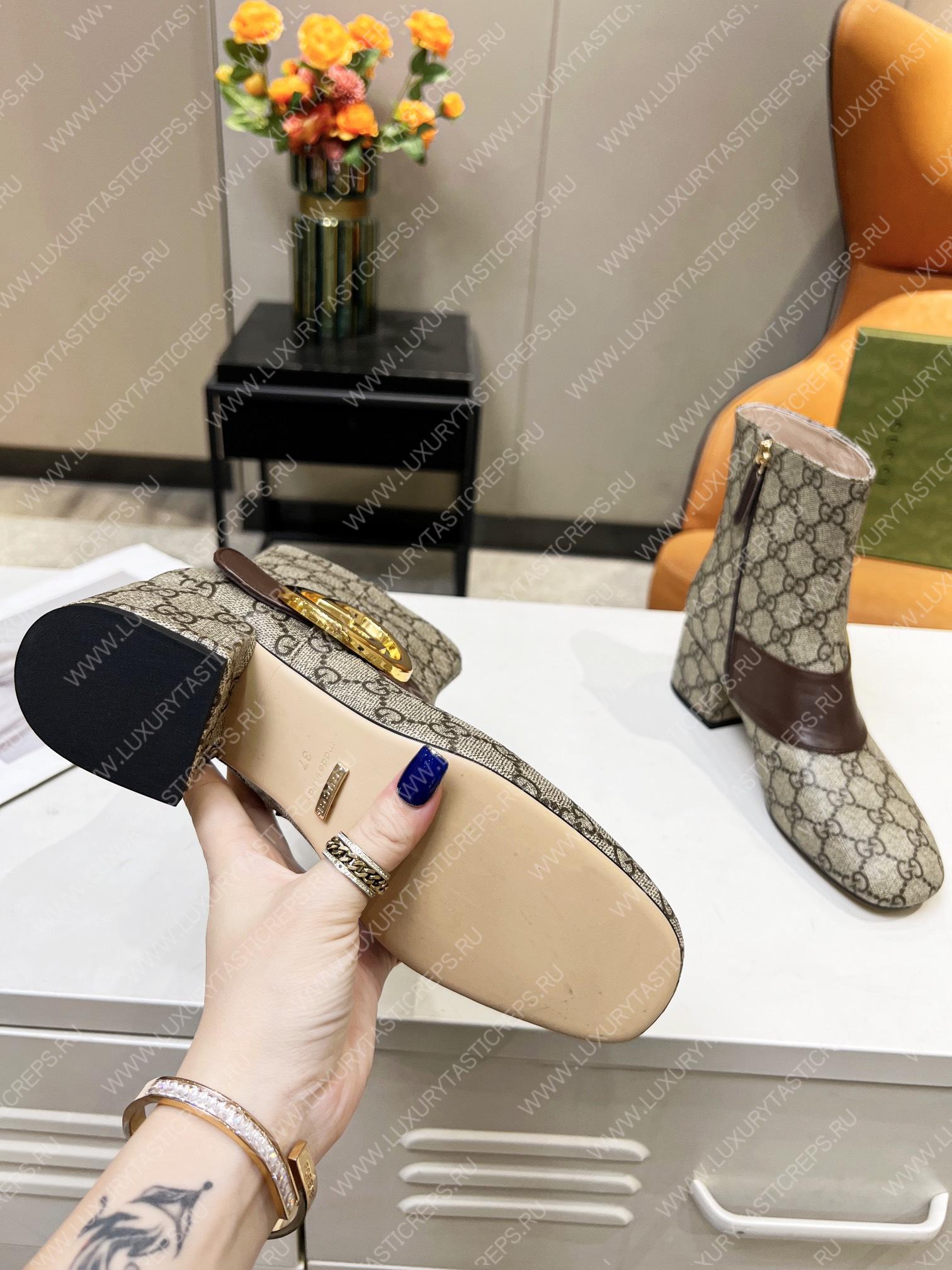 G*u*i women blondie ankle boot beige 700016