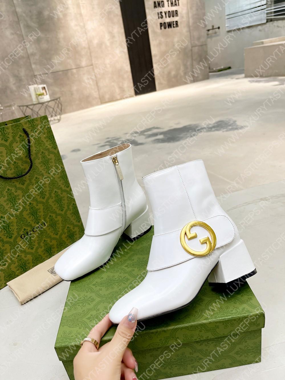 G*u*i blondie ankle boot white 700016