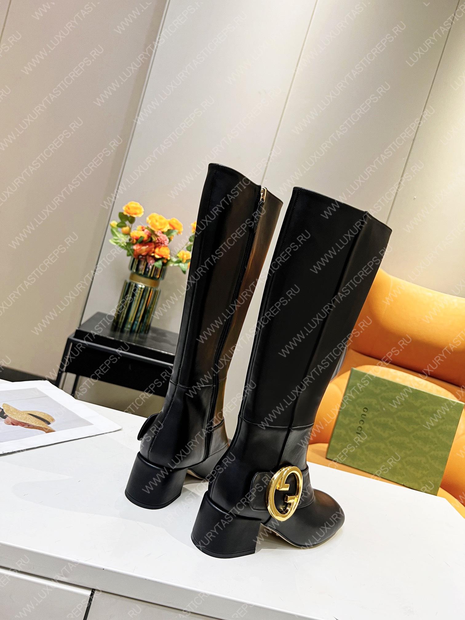 G*u*i women blondie boot black 700013