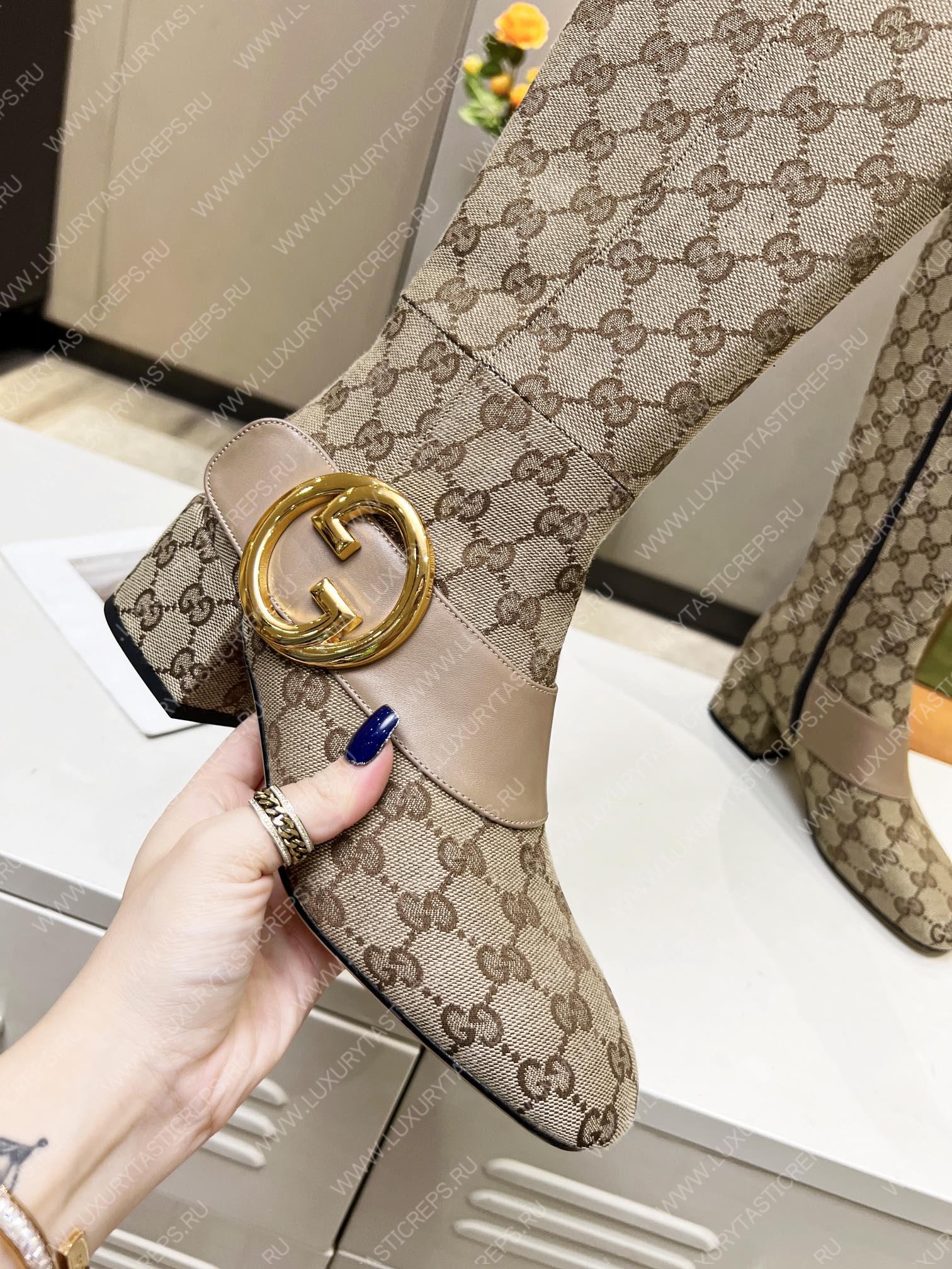 G*u*i women blondie boot beige 678278