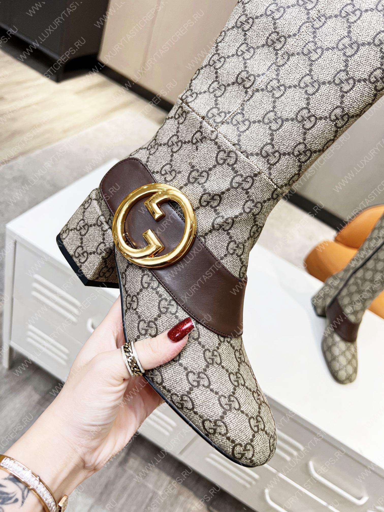 G*u*i women blondie boot beige 678278