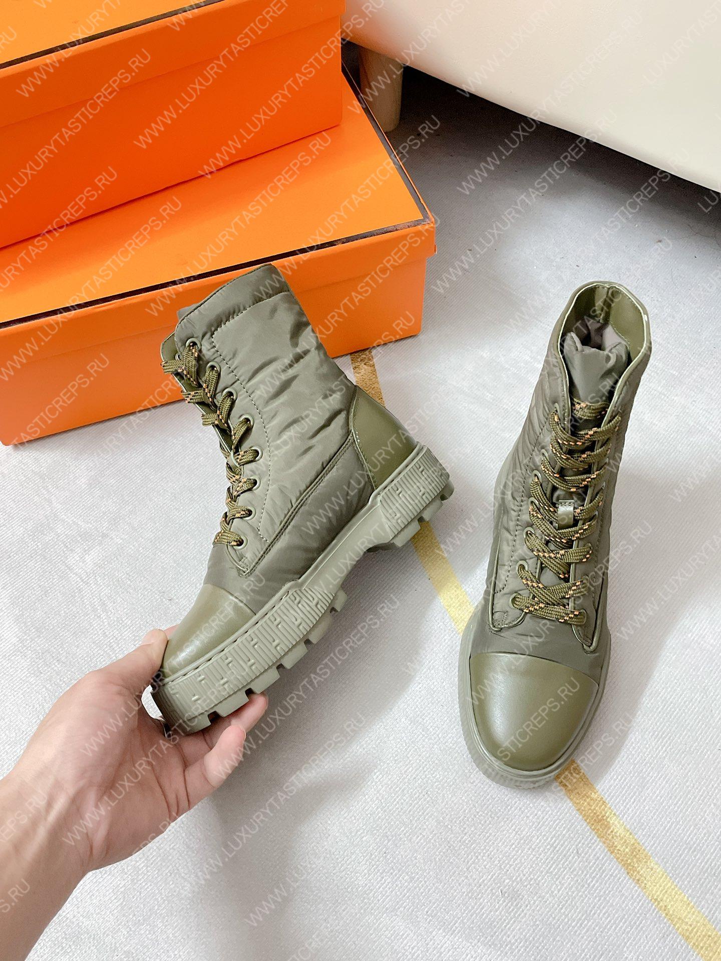 H**mes fresh ankle boot kaki h222052z