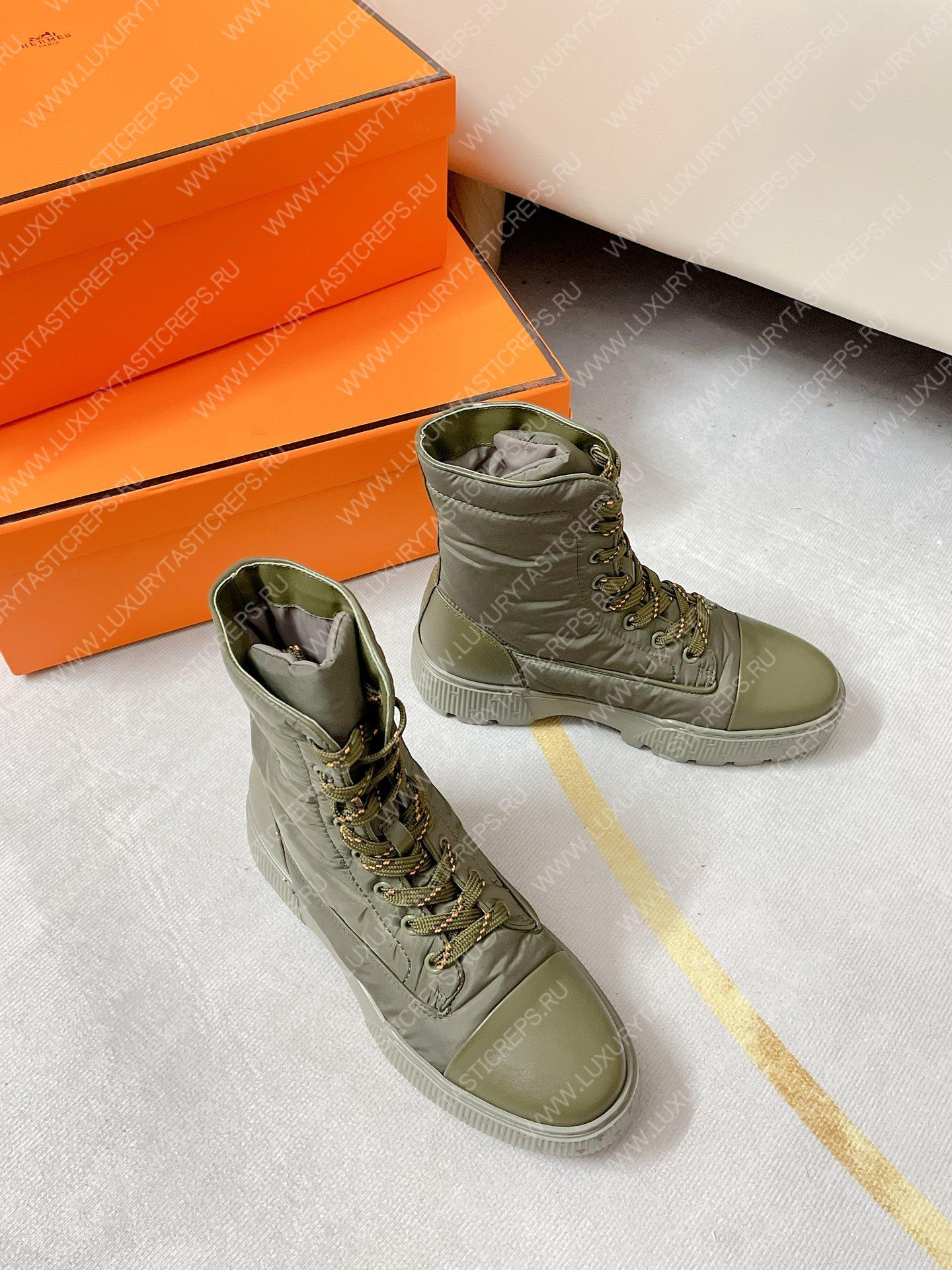 H**mes fresh ankle boot kaki h222052z