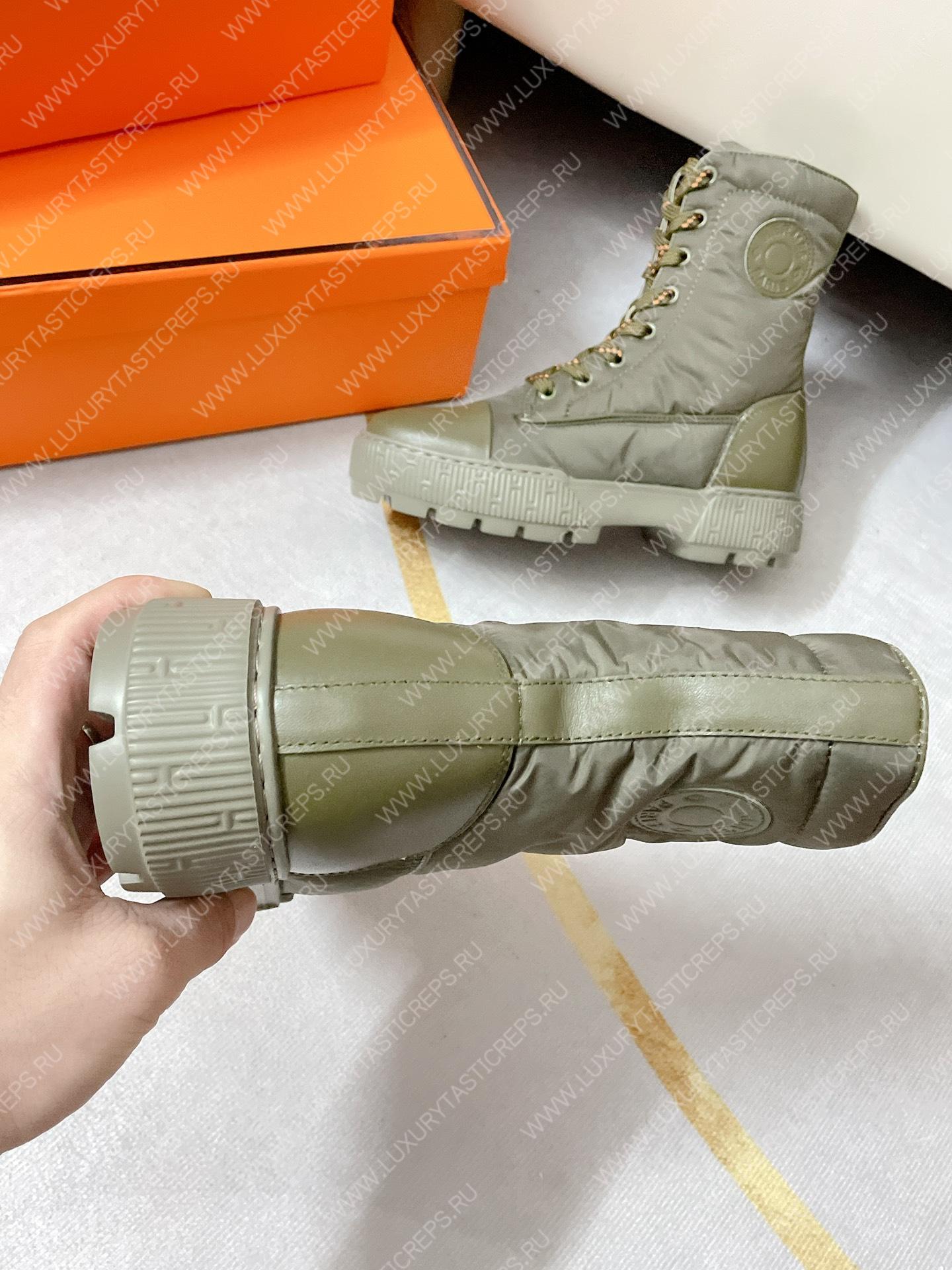 H**mes fresh ankle boot kaki h222052z