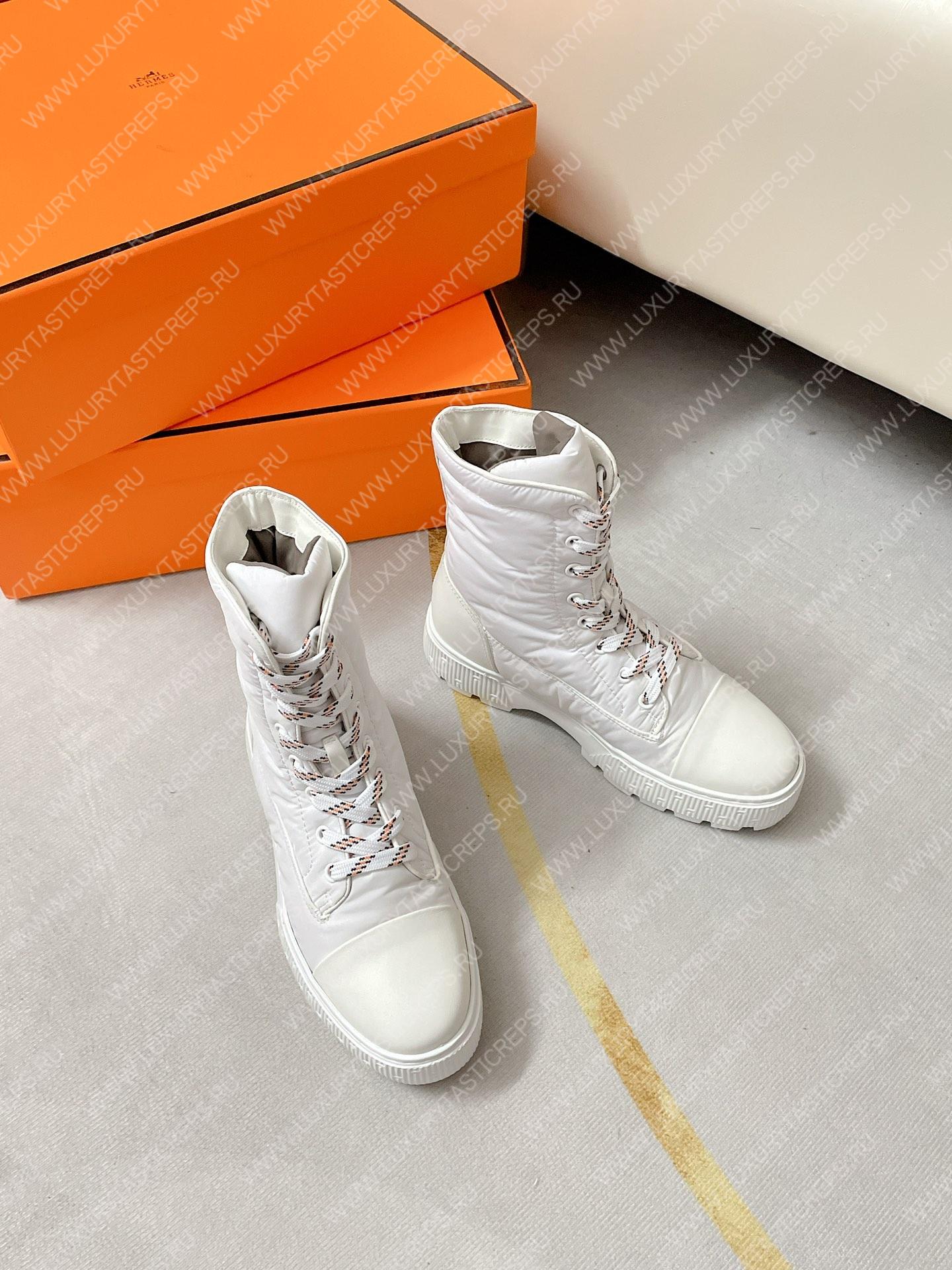 H**mes fresh ankle boot white h222052z
