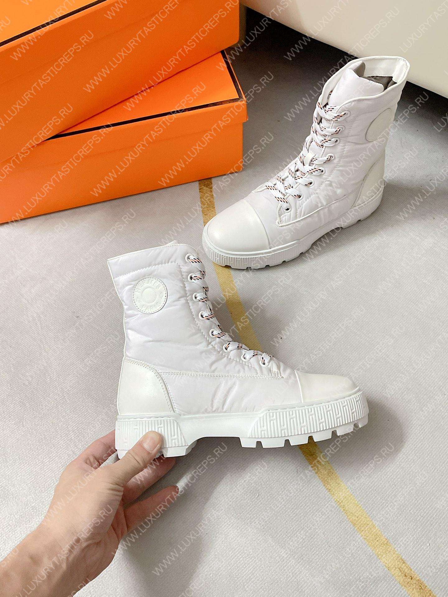 H**mes fresh ankle boot white h222052z