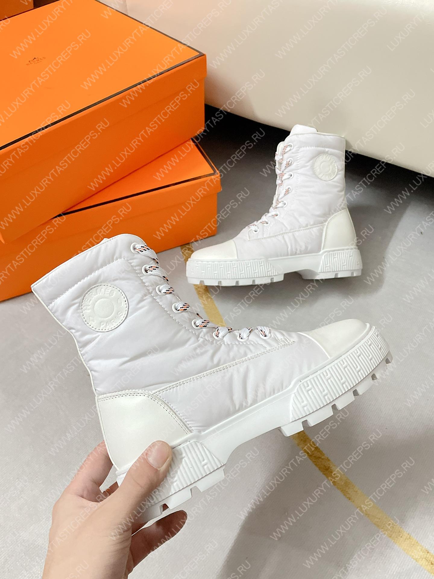 H**mes fresh ankle boot white h222052z
