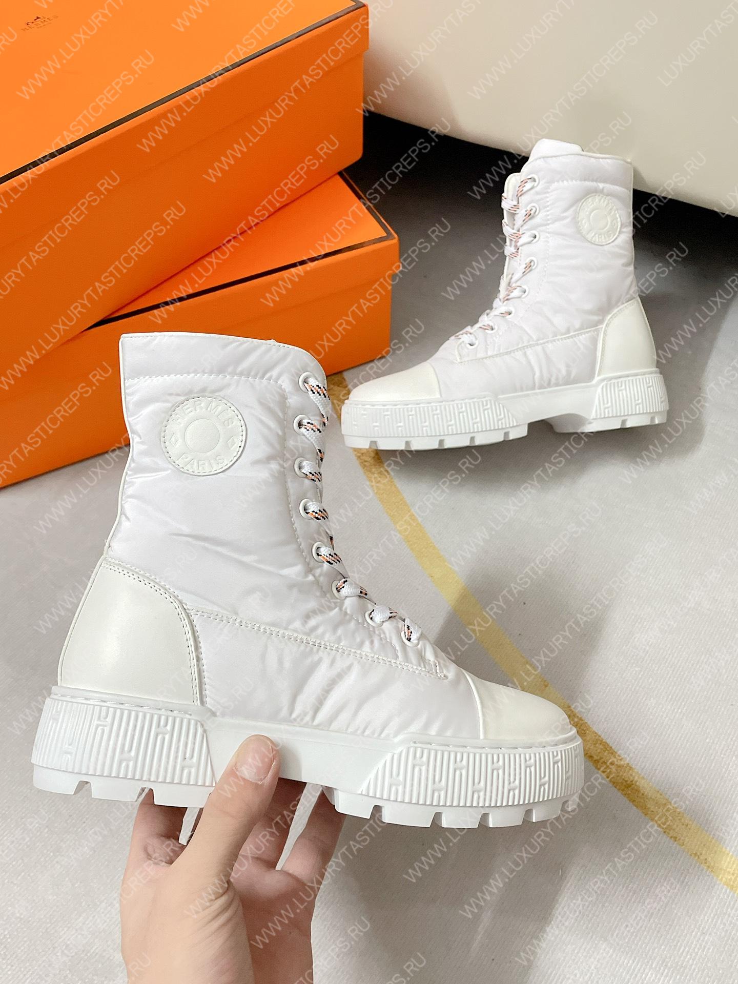 H**mes fresh ankle boot white h222052z