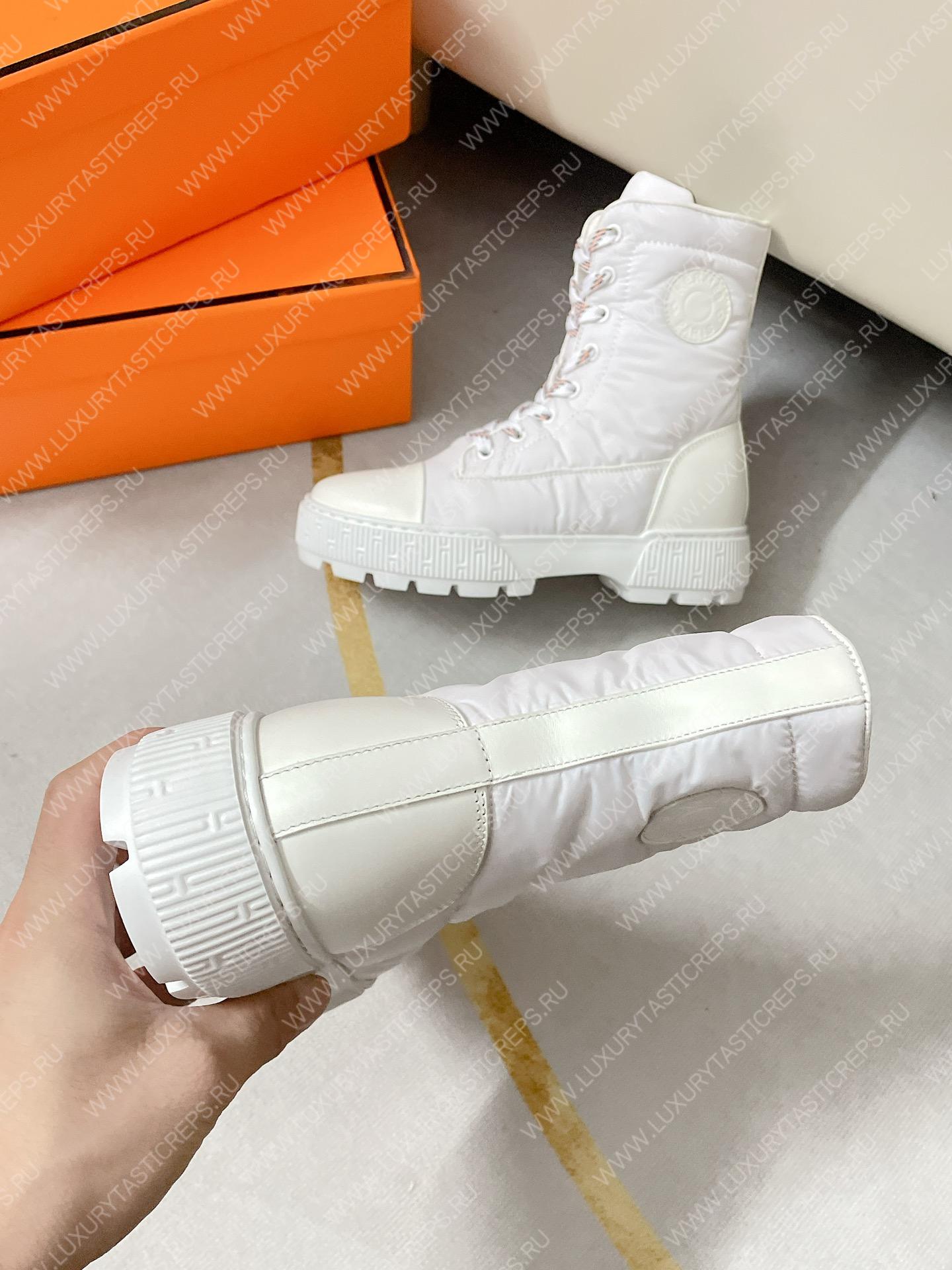 H**mes fresh ankle boot white h222052z