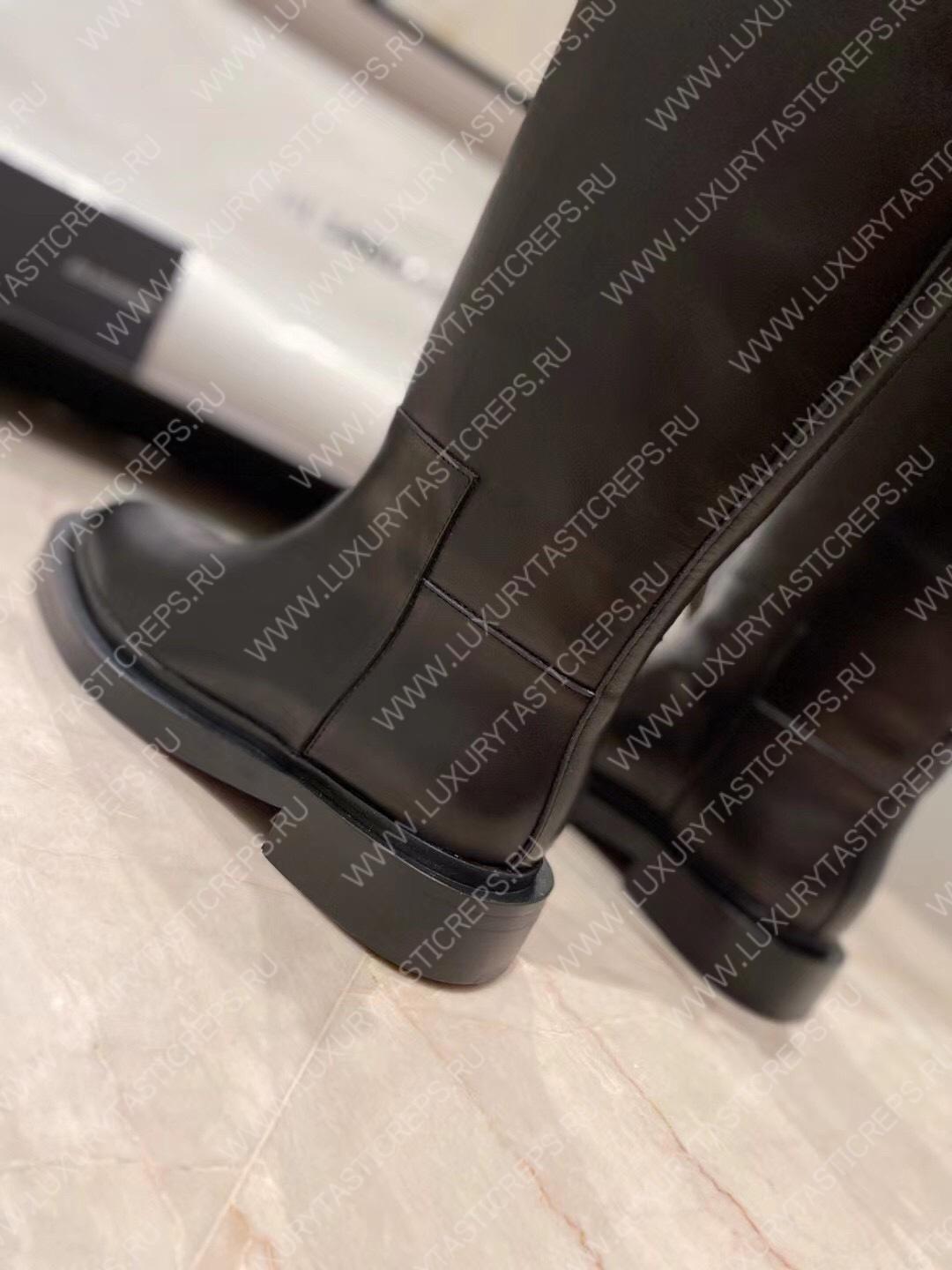 JIL SANDER TAIL RIDING BOOTS BLACK J15WW0020