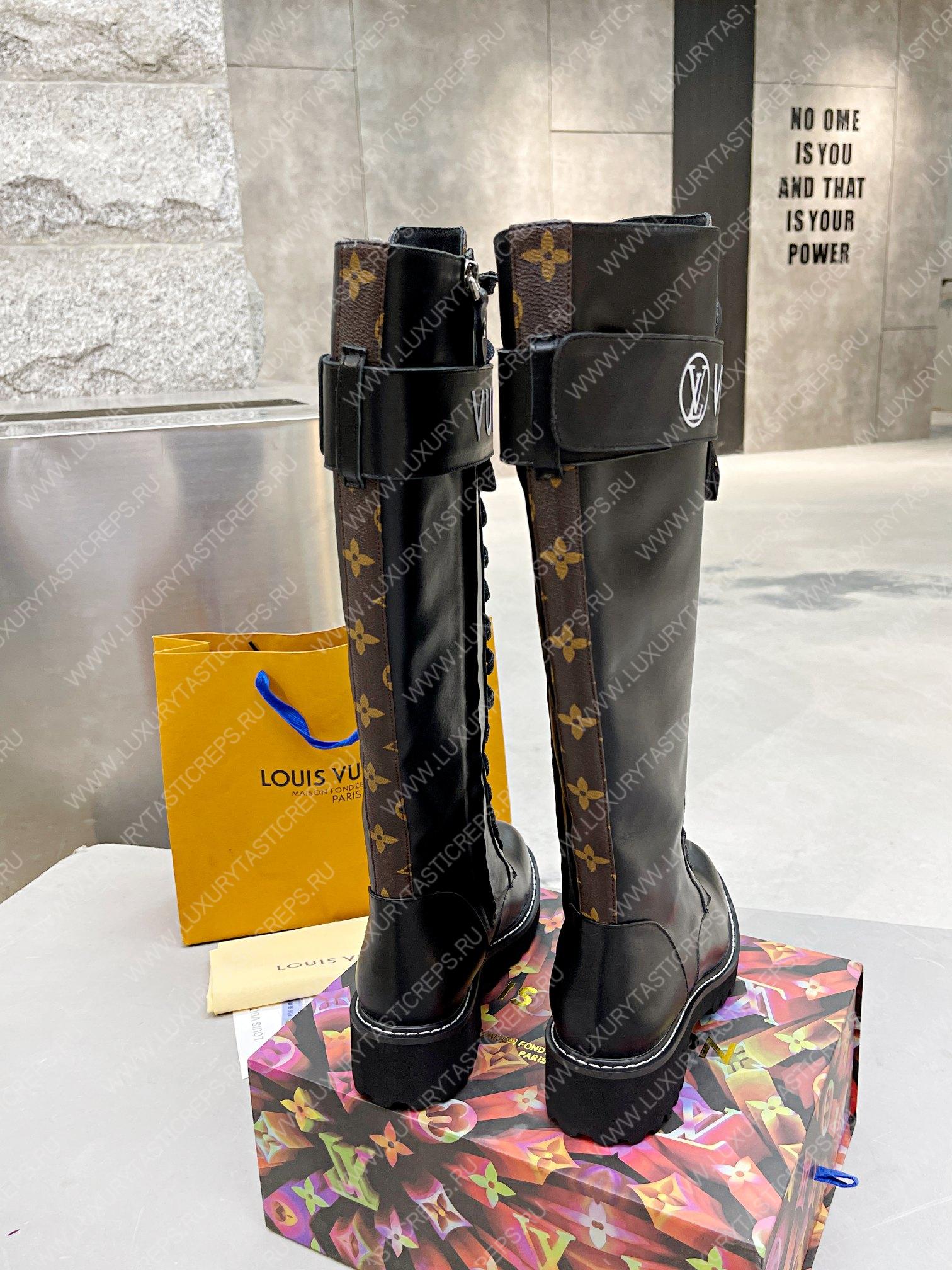 l**is V*t*n territory flat high ranger boots black 1a9h1m