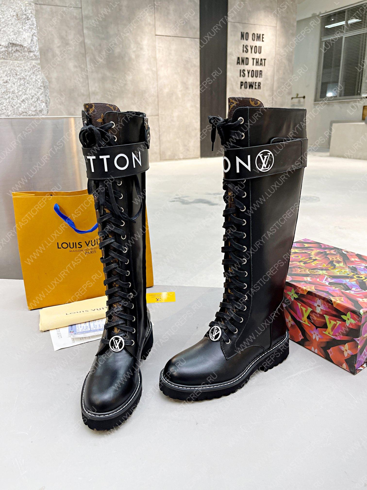 l**is V*t*n territory flat high ranger boots black 1a9h1m