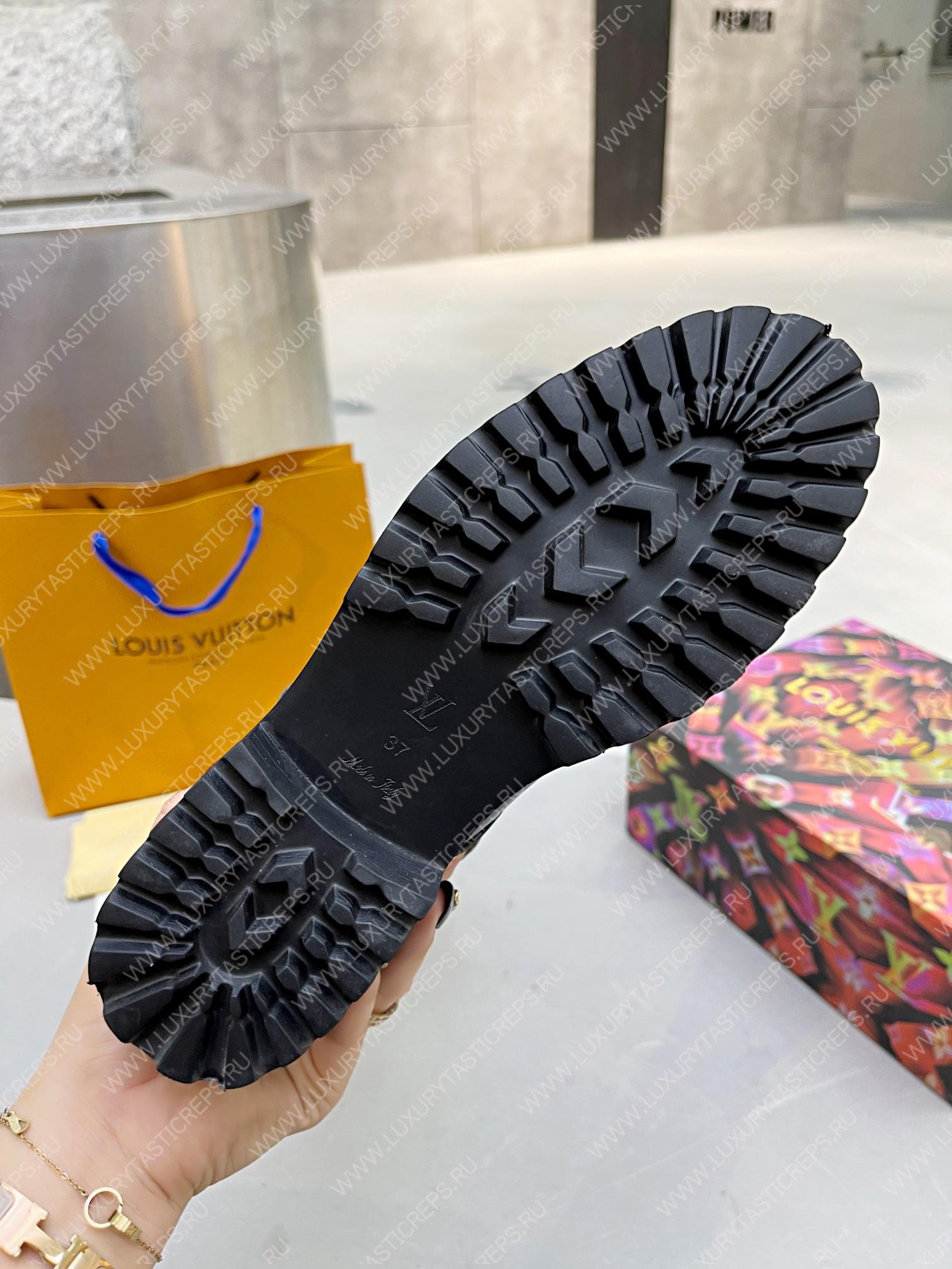 l**is V*t*n territory flat high ranger boots black 1a9h1m