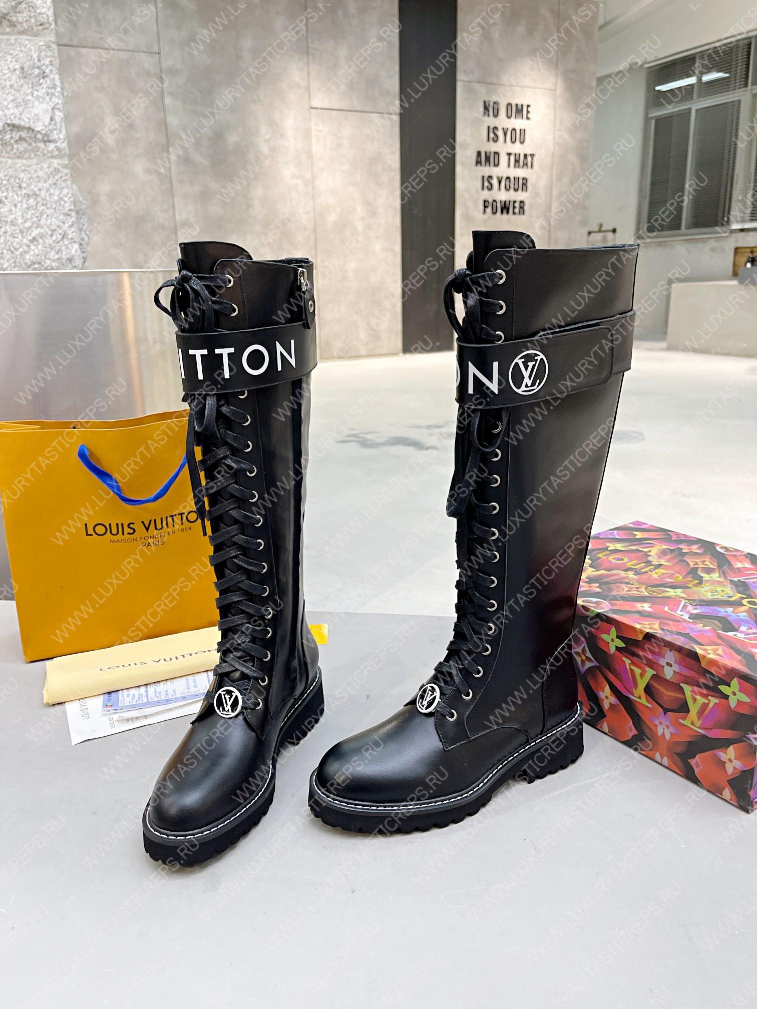 l**is V*t*n territory flat high ranger boots black 1a9h1m