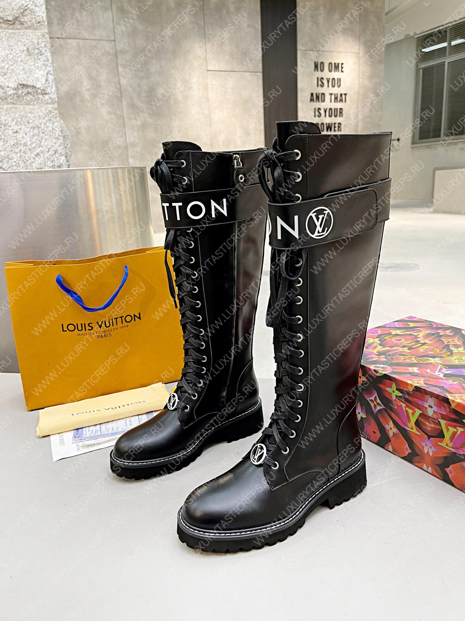 l**is V*t*n territory flat high ranger boots black 1a9h1m