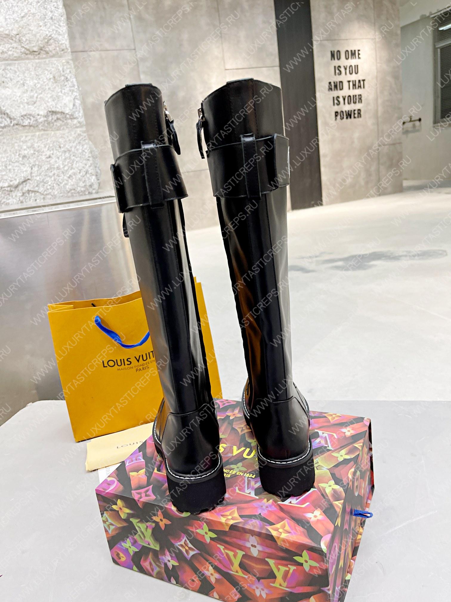 l**is V*t*n territory flat high ranger boots black 1a9h1m