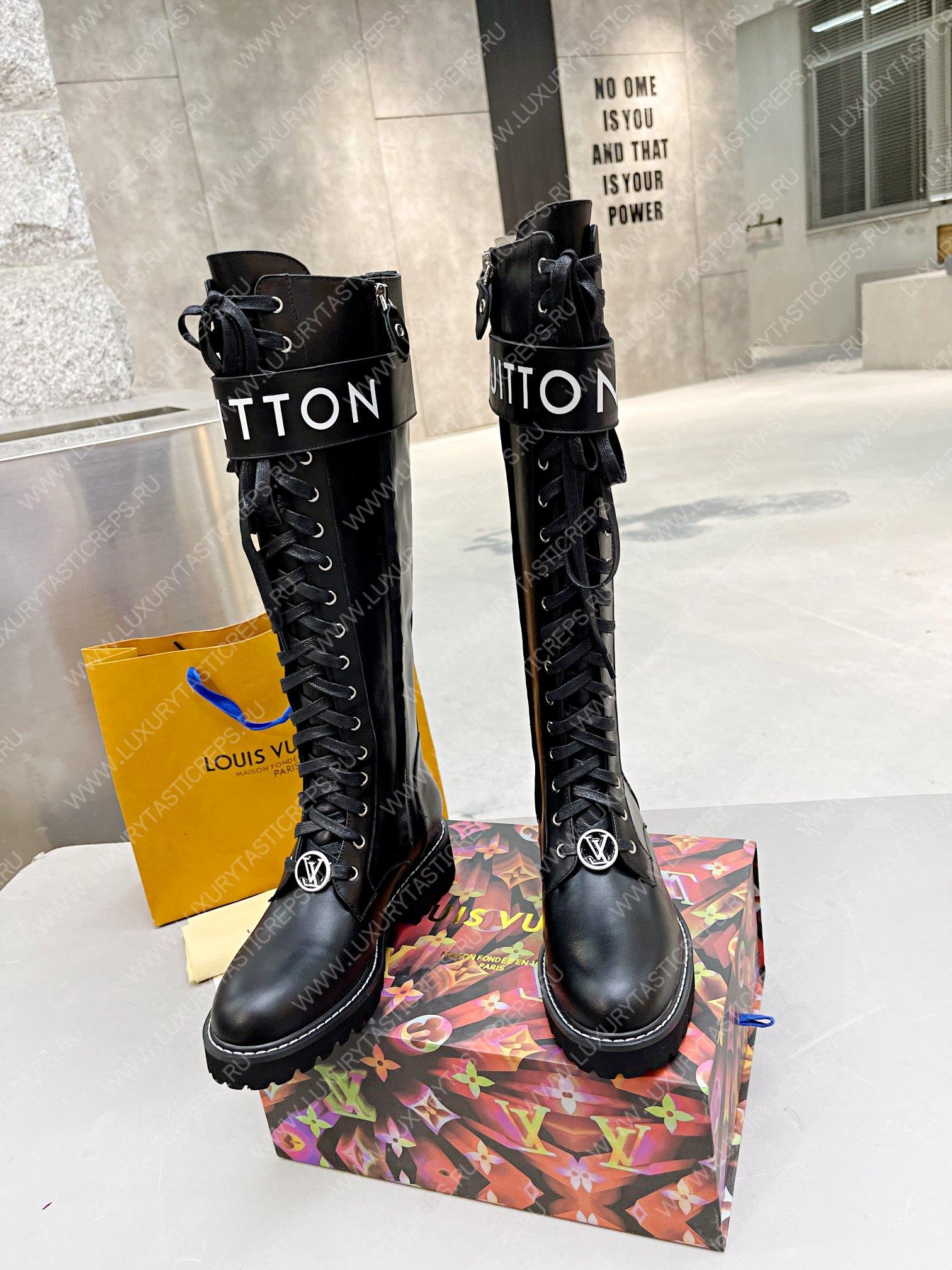 l**is V*t*n territory flat high ranger boots black 1a9h1m