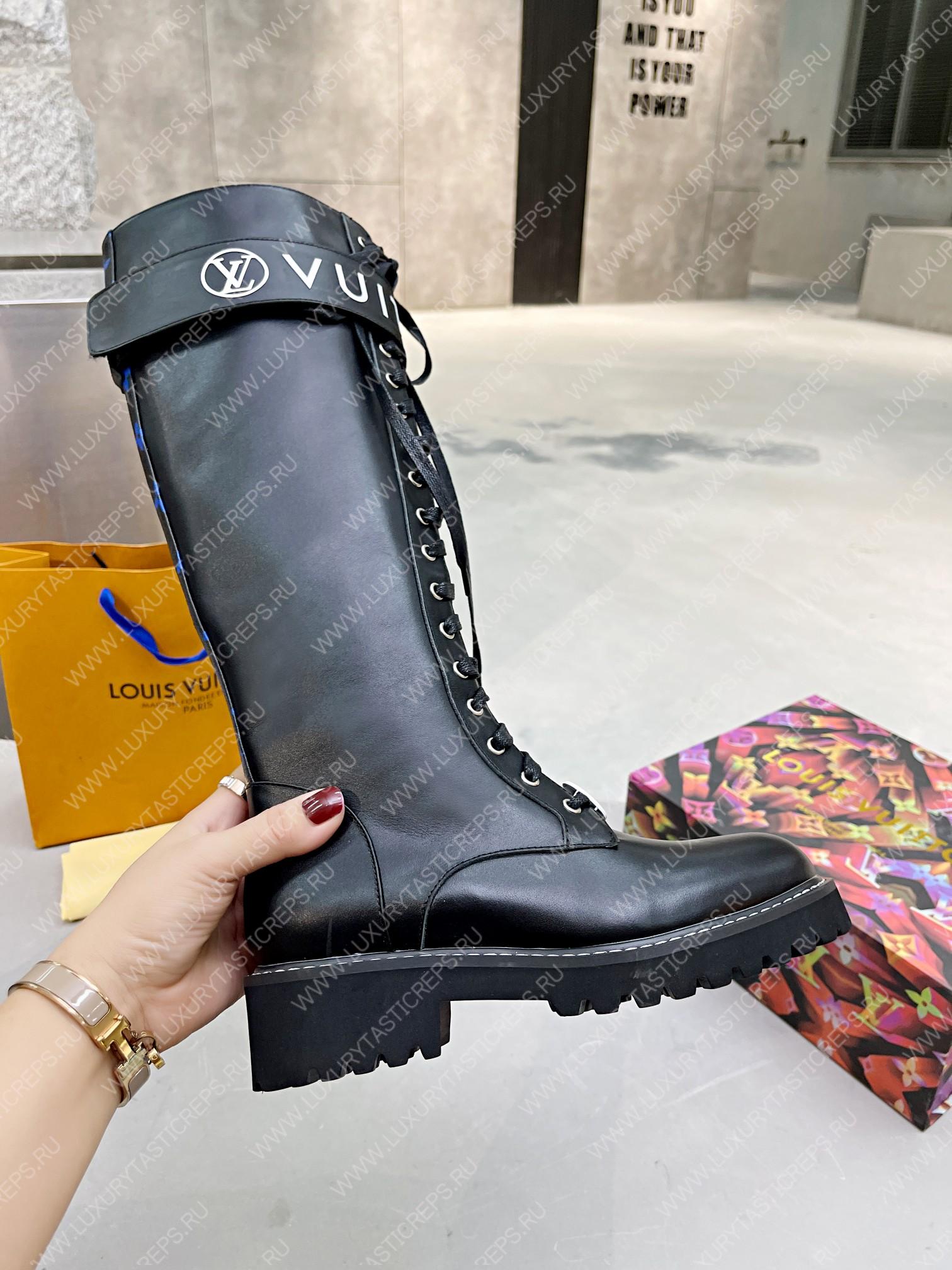 l**is V*t*n territory flat high ranger boots black 1a9h1m