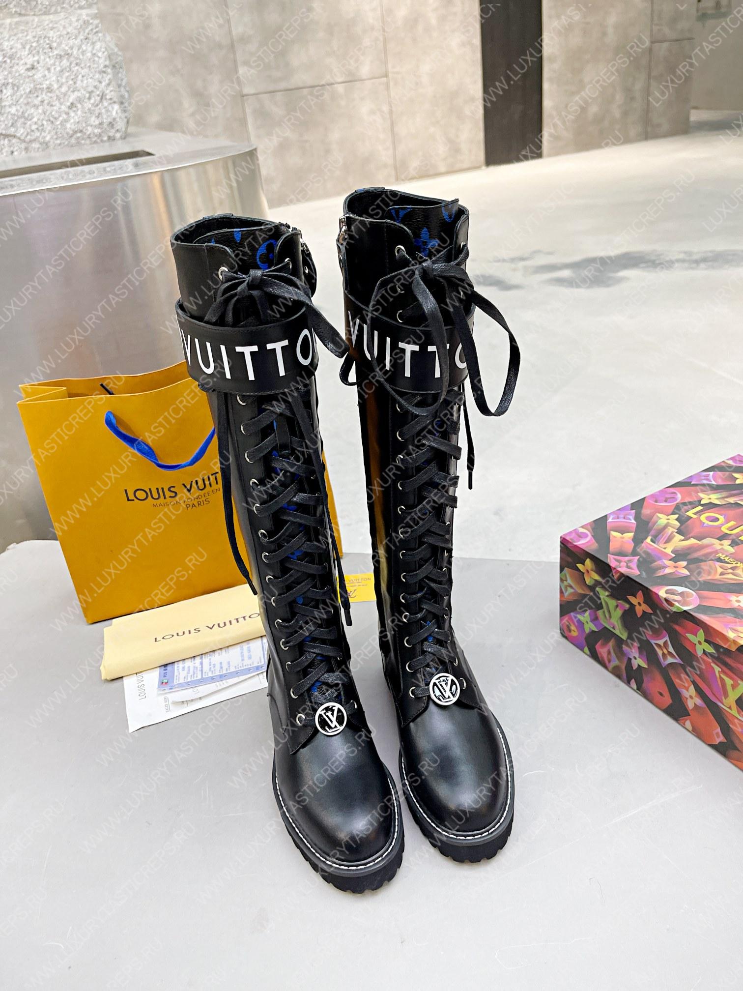 l**is V*t*n territory flat high ranger boots black 1a9h1m