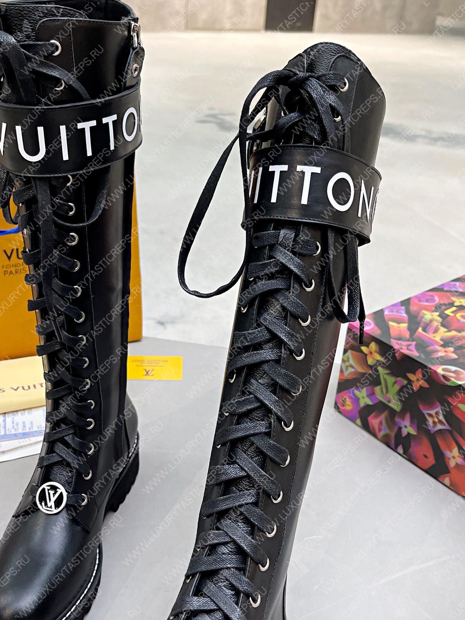 l**is V*t*n territory flat high ranger boots black 1a9h1m