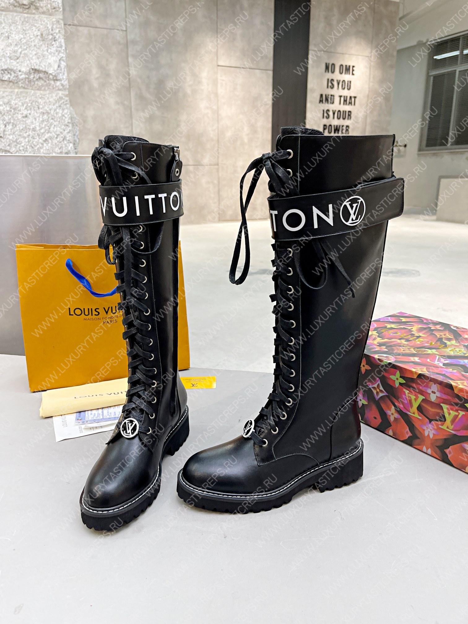 l**is V*t*n territory flat high ranger boots black 1a9h1m