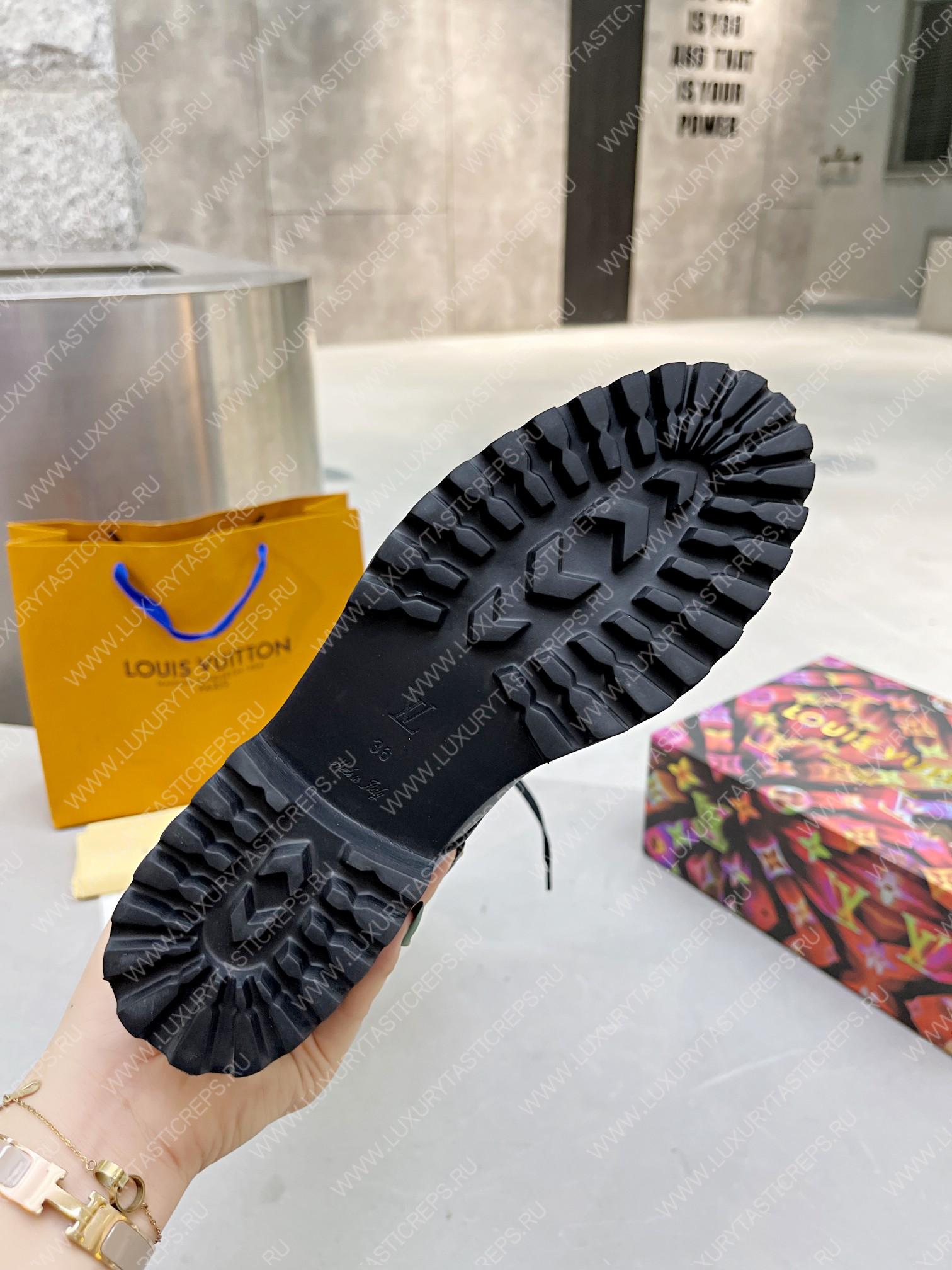 l**is V*t*n territory flat high ranger boots black 1a9h1m