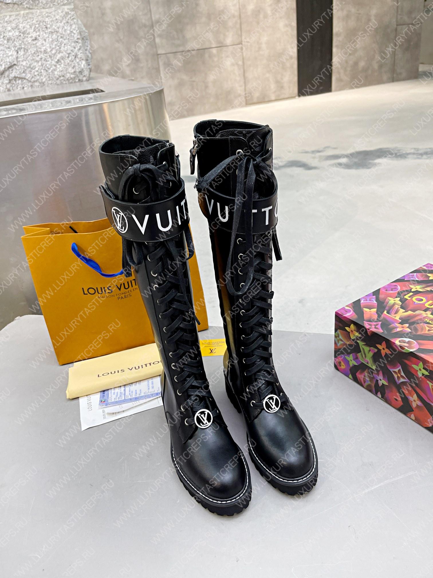 l**is V*t*n territory flat high ranger boots black 1a9h1m