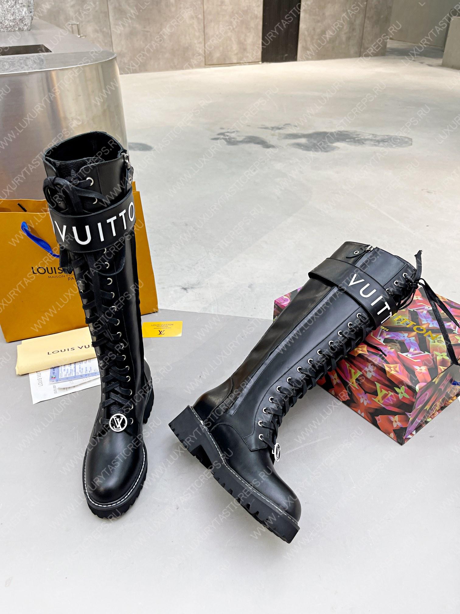 l**is V*t*n territory flat high ranger boots black 1a9h1m