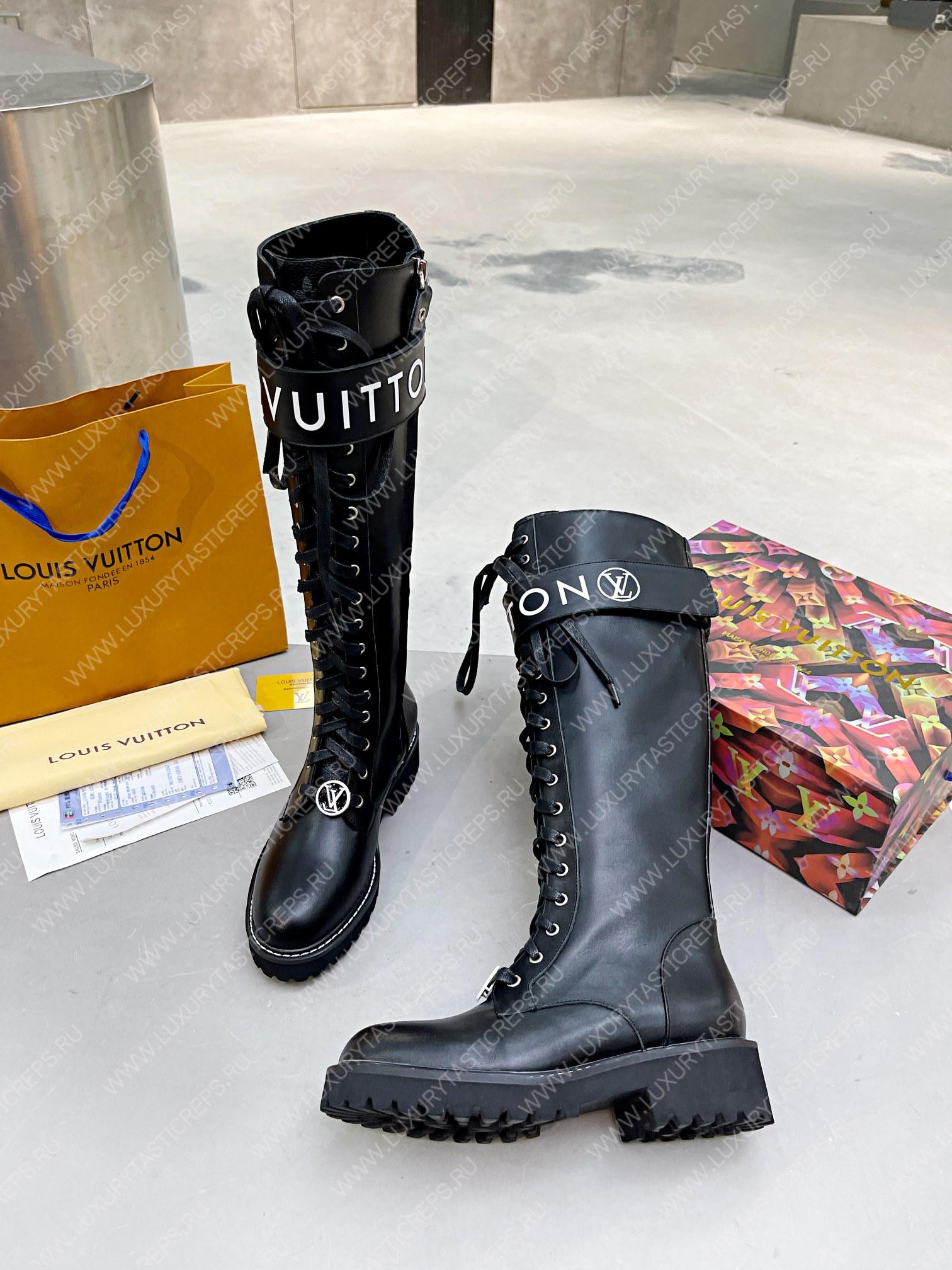 l**is V*t*n territory flat high ranger boots black 1a9h1m