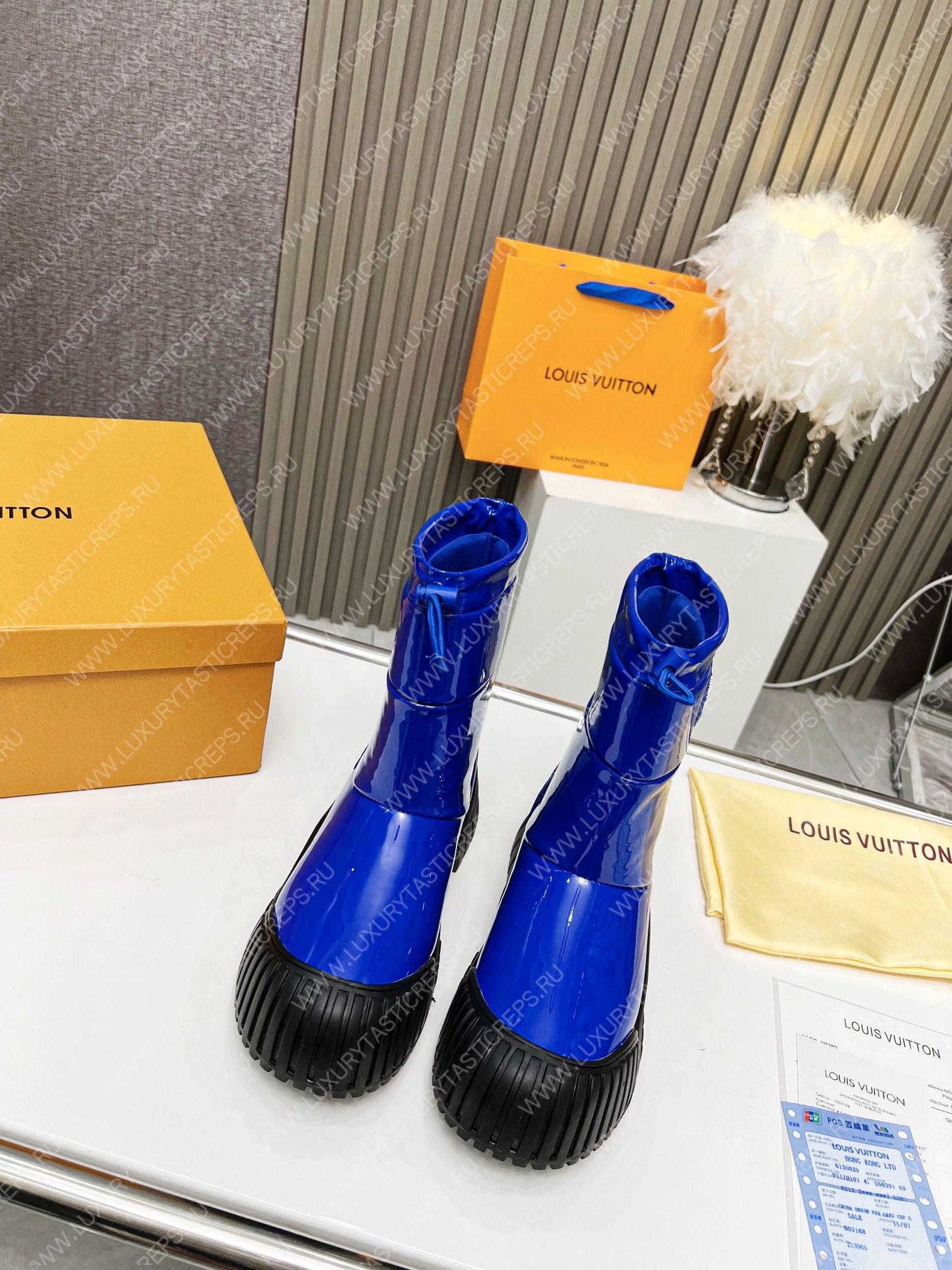 l**is V*t*n ruby flat hallf boots blue 1aalzo