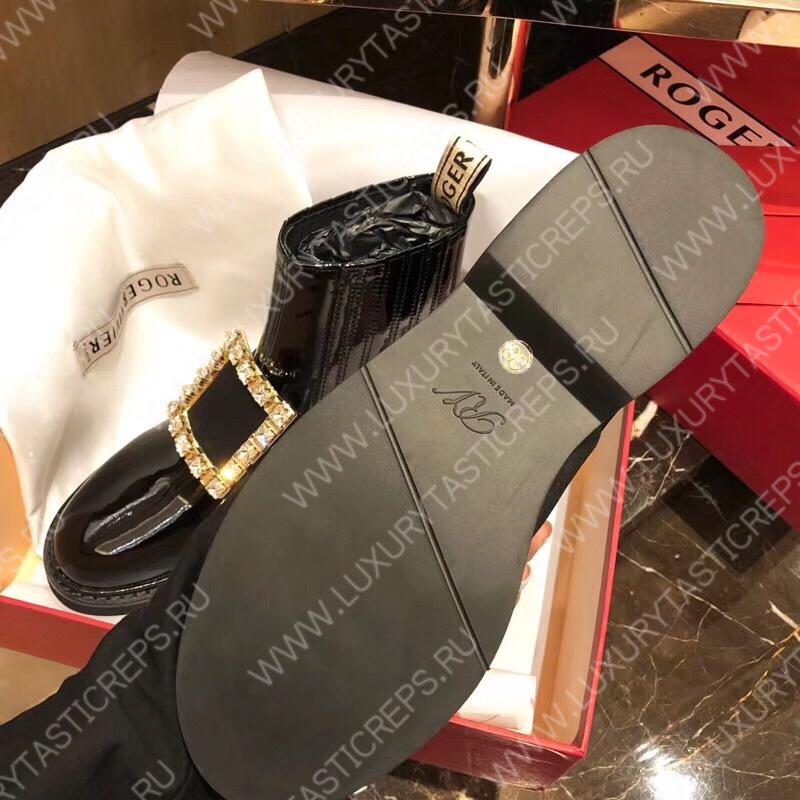 ROGER VIVIER VIV’ RANGERS CHELSEA BOOTIES BLACK RVW54825210D1PB999