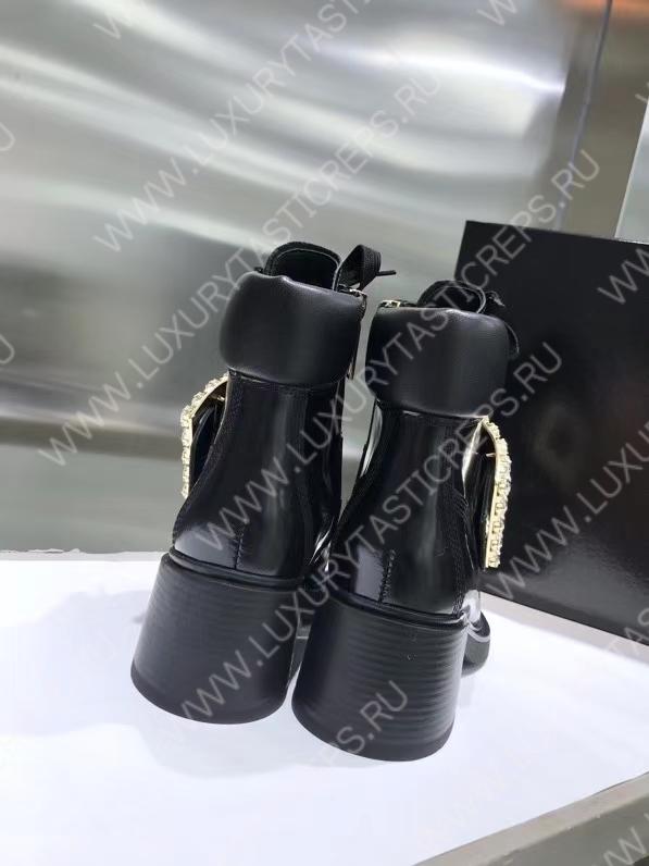 ROGER VIVIER VIV’ RANGERS ANKLE BOOTS BLACK RVW59829750OWQB999