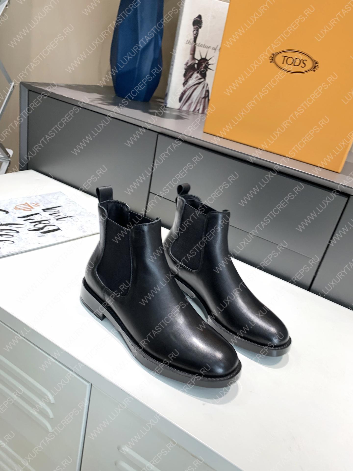 TOD’S ANKLE BOOTS IN LEATHER BLACK XXM62C00P20OLWB999