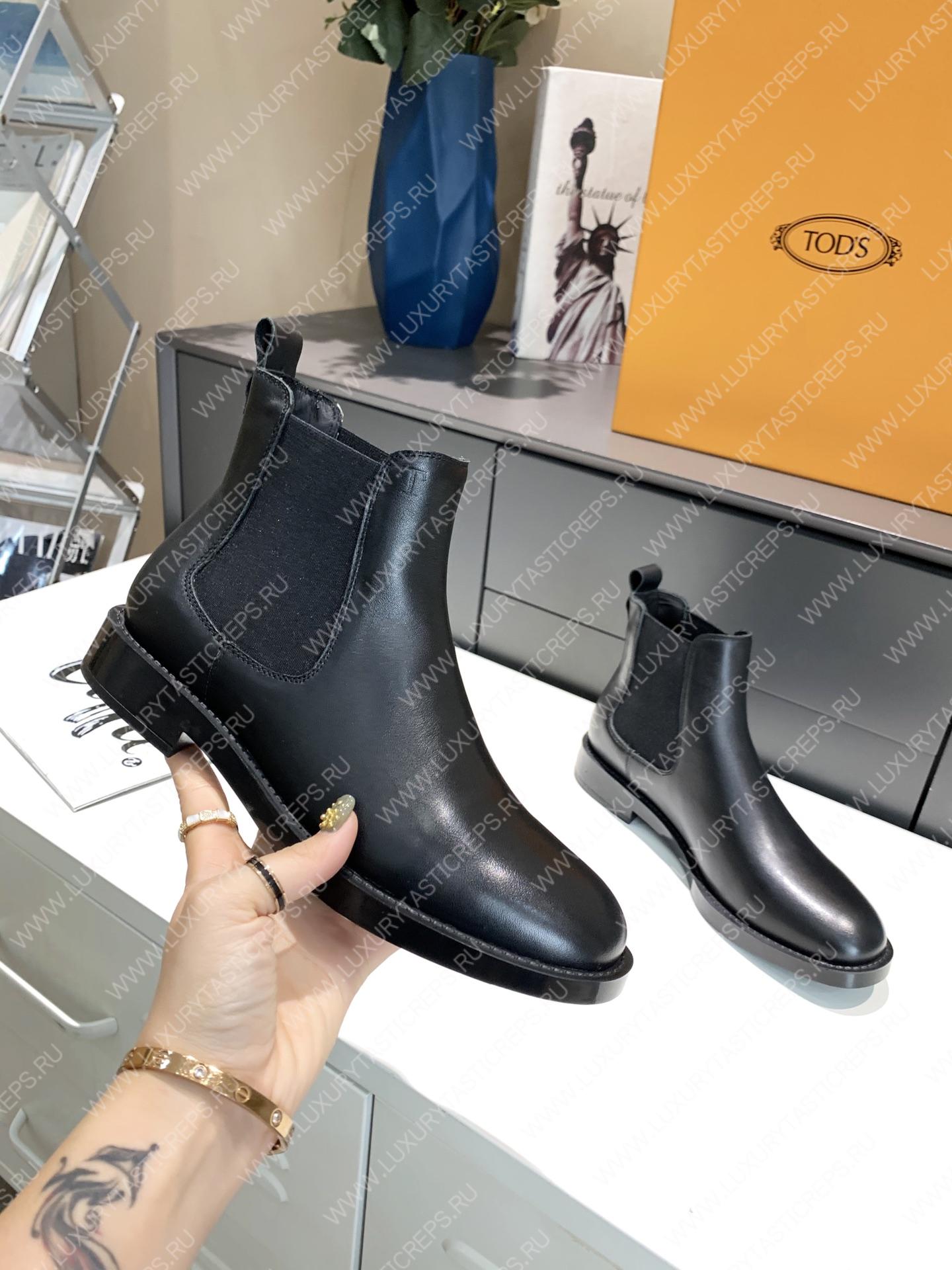 TOD’S ANKLE BOOTS IN LEATHER BLACK XXM62C00P20OLWB999