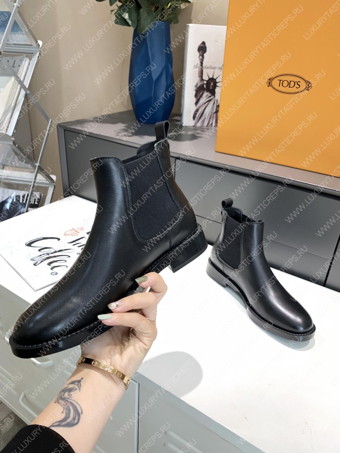 TOD’S ANKLE BOOTS IN LEATHER BLACK XXM62C00P20OLWB999