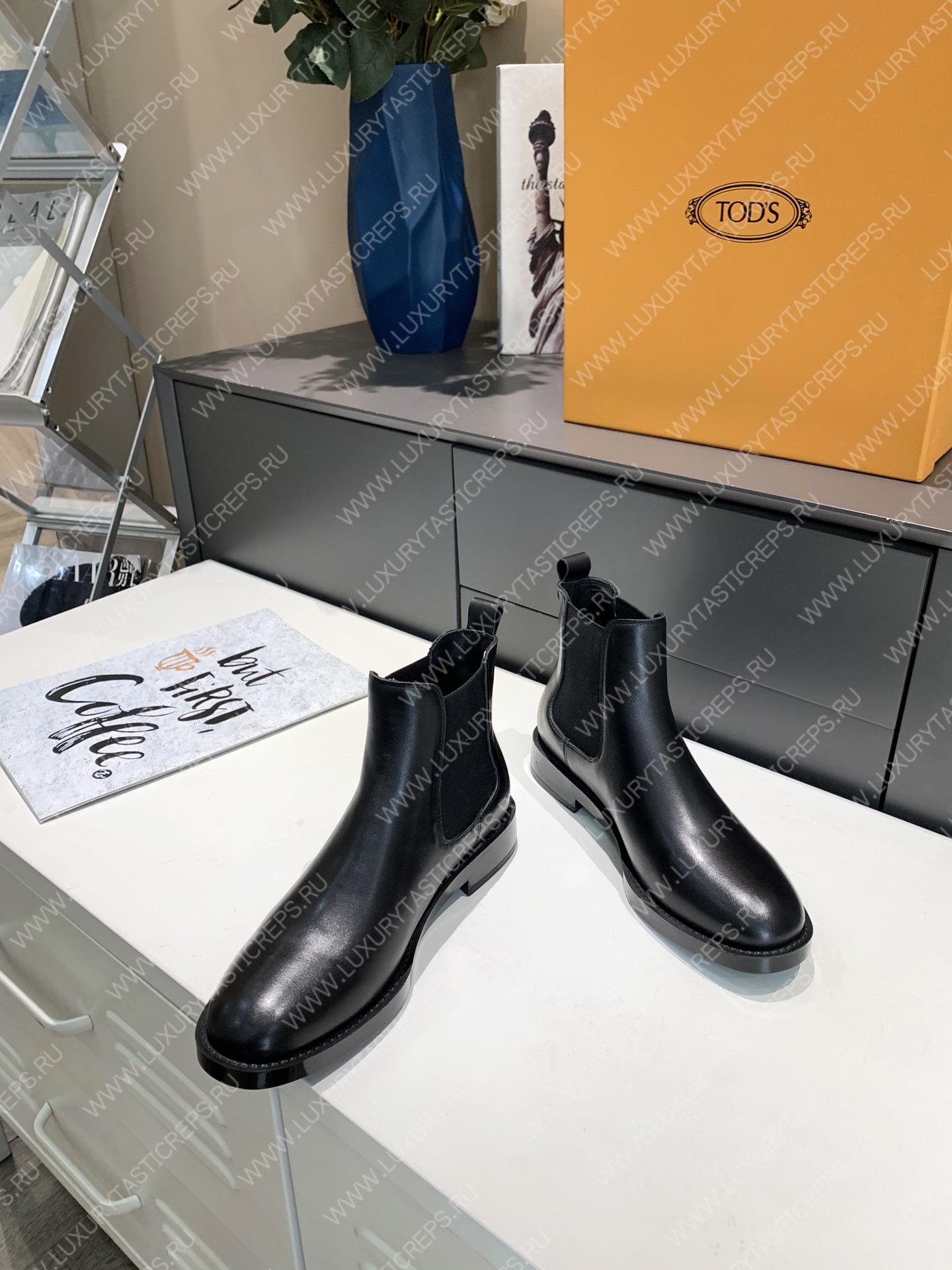 TOD’S ANKLE BOOTS IN LEATHER BLACK XXM62C00P20OLWB999