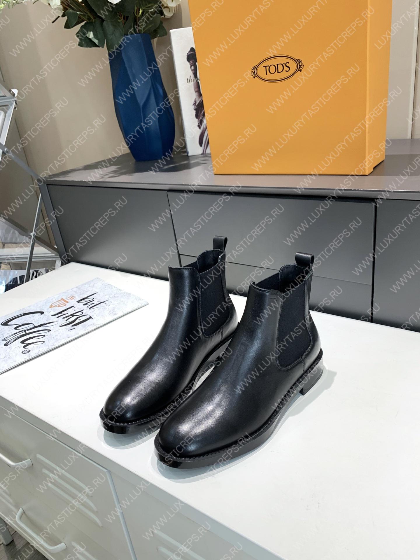 TOD’S ANKLE BOOTS IN LEATHER BLACK XXM62C00P20OLWB999
